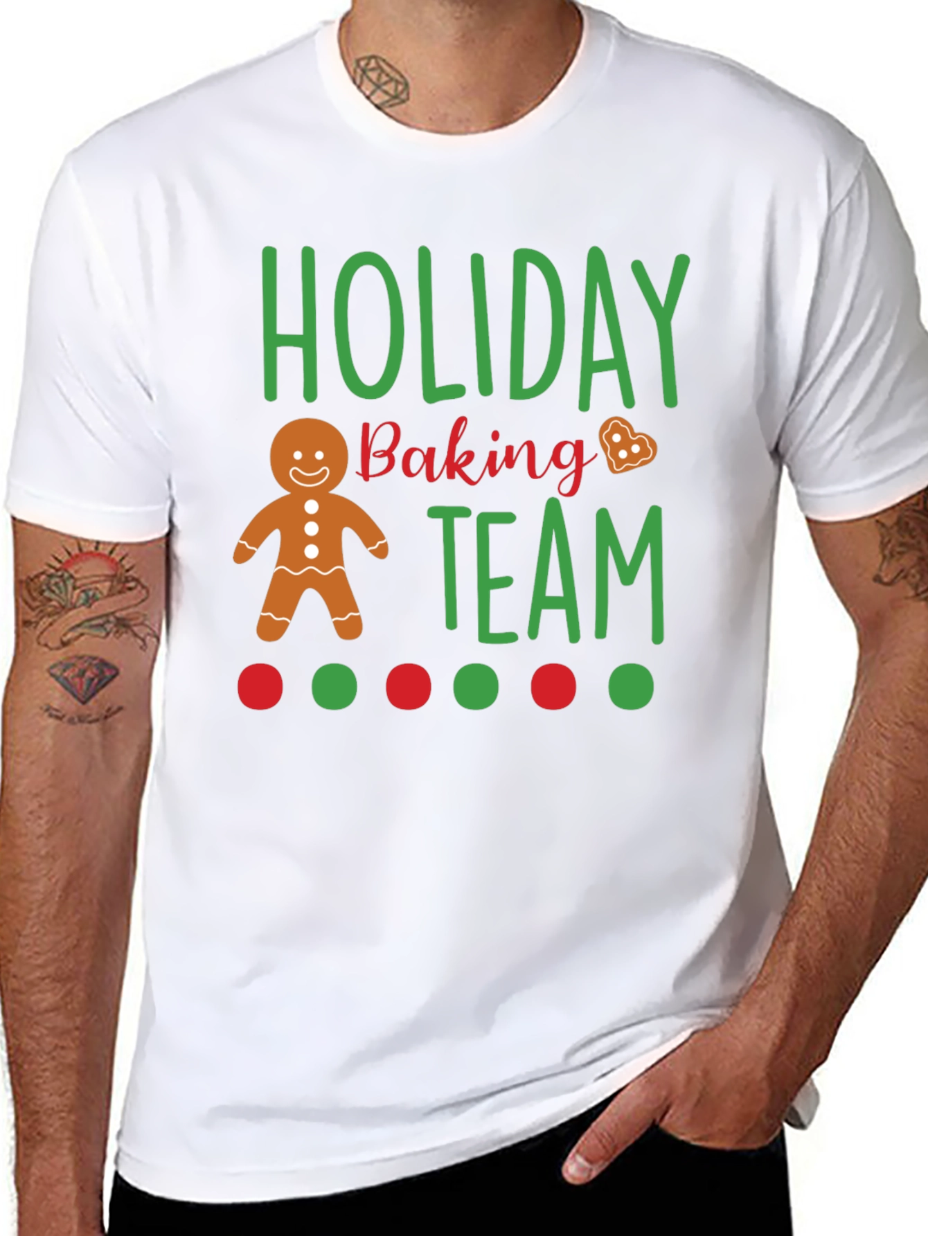 Black Holiday Baking Team T-Shirt view 8