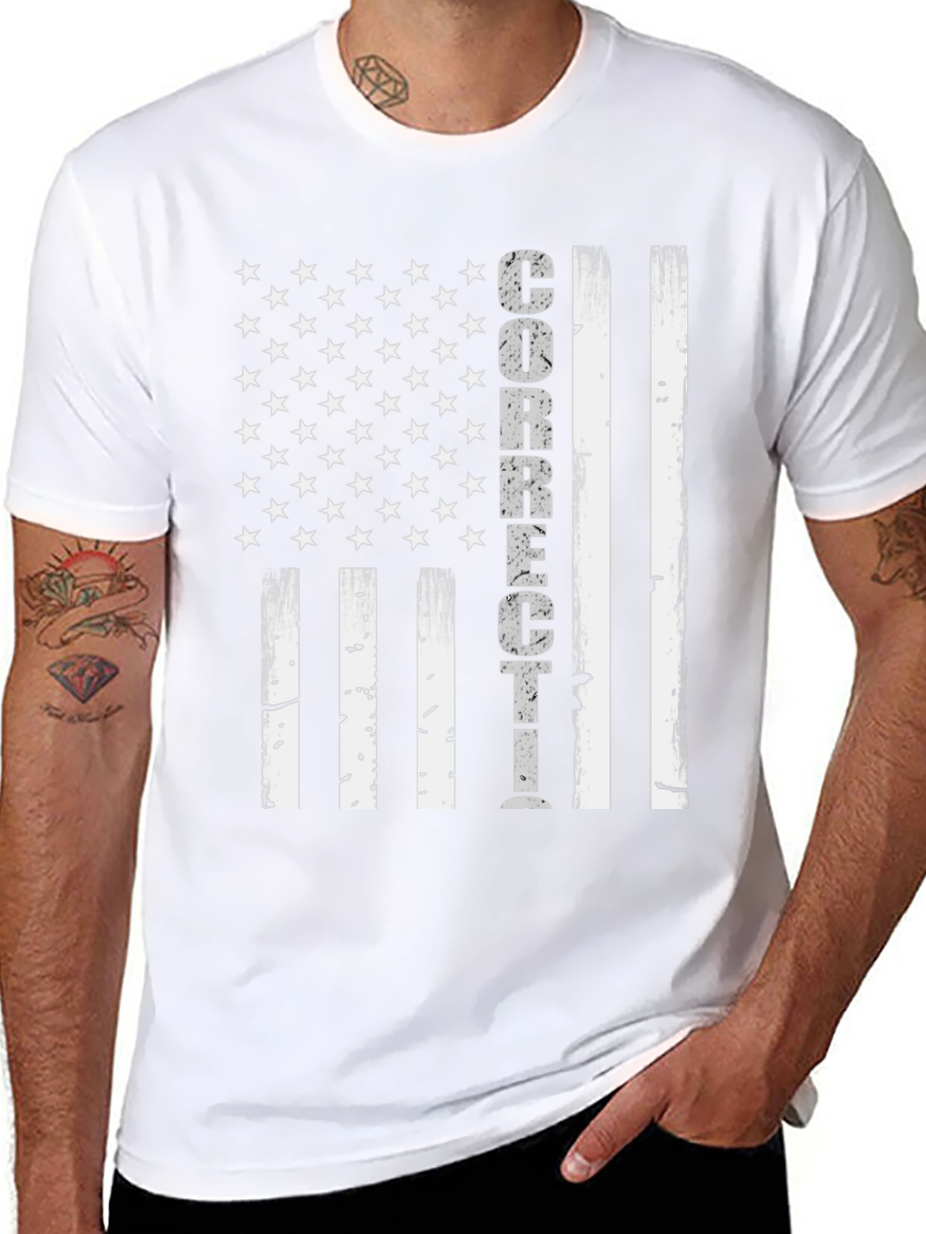CorrectIons American Flag Graphic T-Shirt - 8