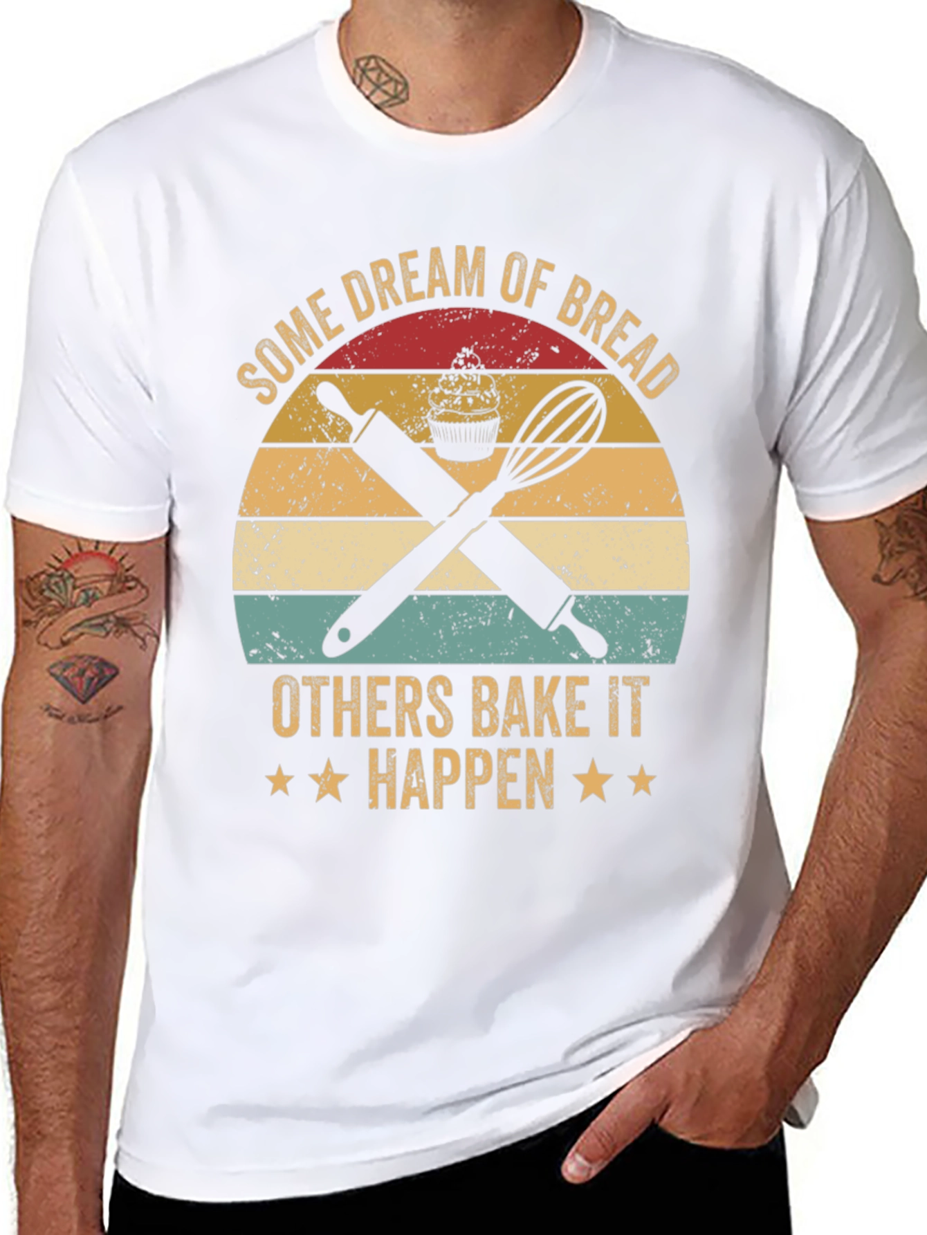 Baking Lover T-Shirt: Dream of Bread, Bake It Happen - 8