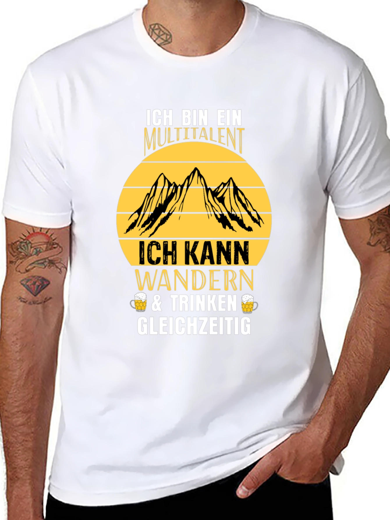 Black Multitalent Hiking & Drinking T-Shirt view 8