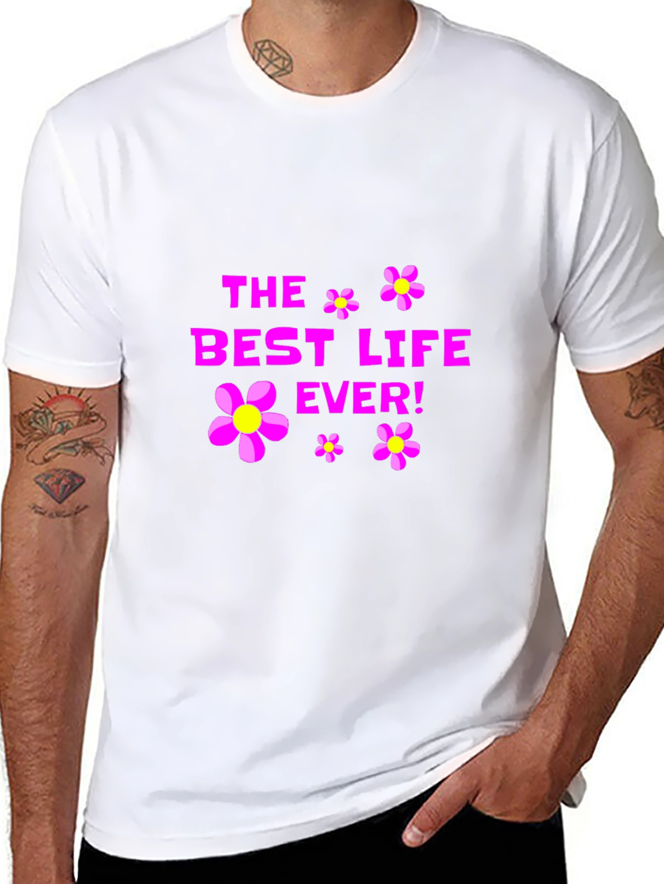 Black The Best Life Ever! Graphic T-Shirt view 8