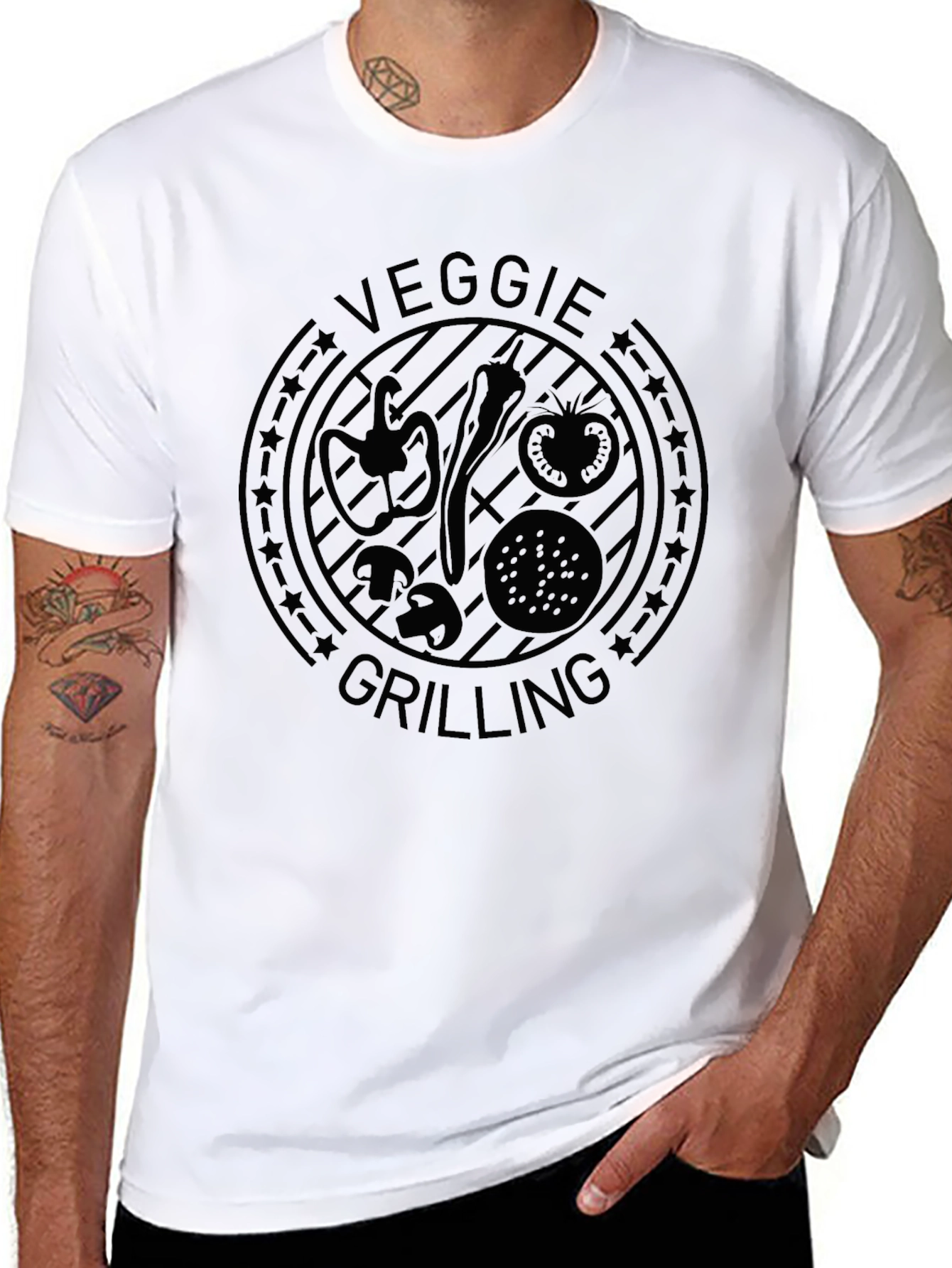 Veggie Grilling Graphic T-Shirt - 8