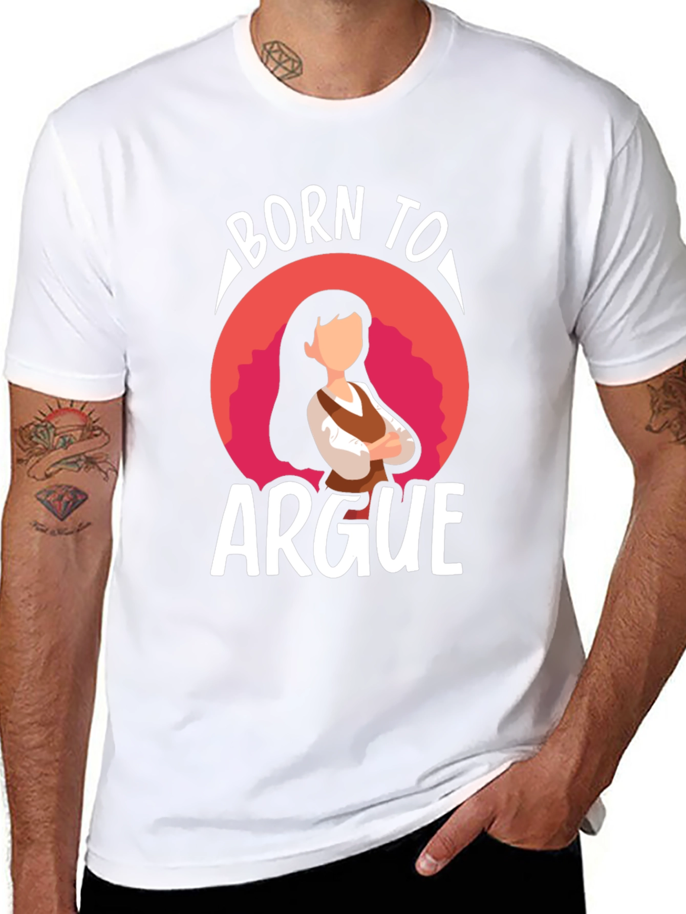 Born To Argue T-Shirt - Funny Debater Tee - 8
