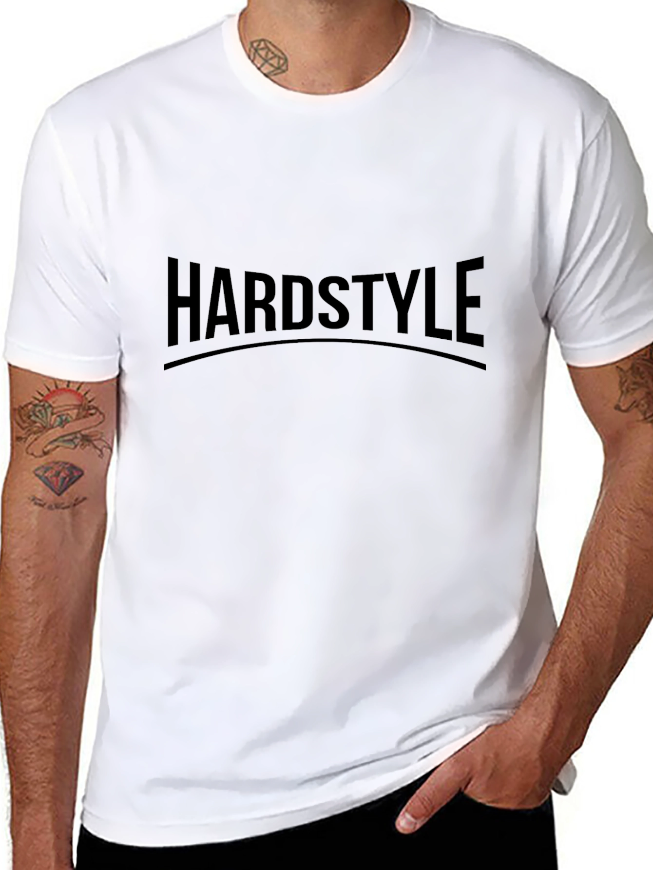 Black Hardstyle Black Graphic T-Shirt - Bold Style view 8