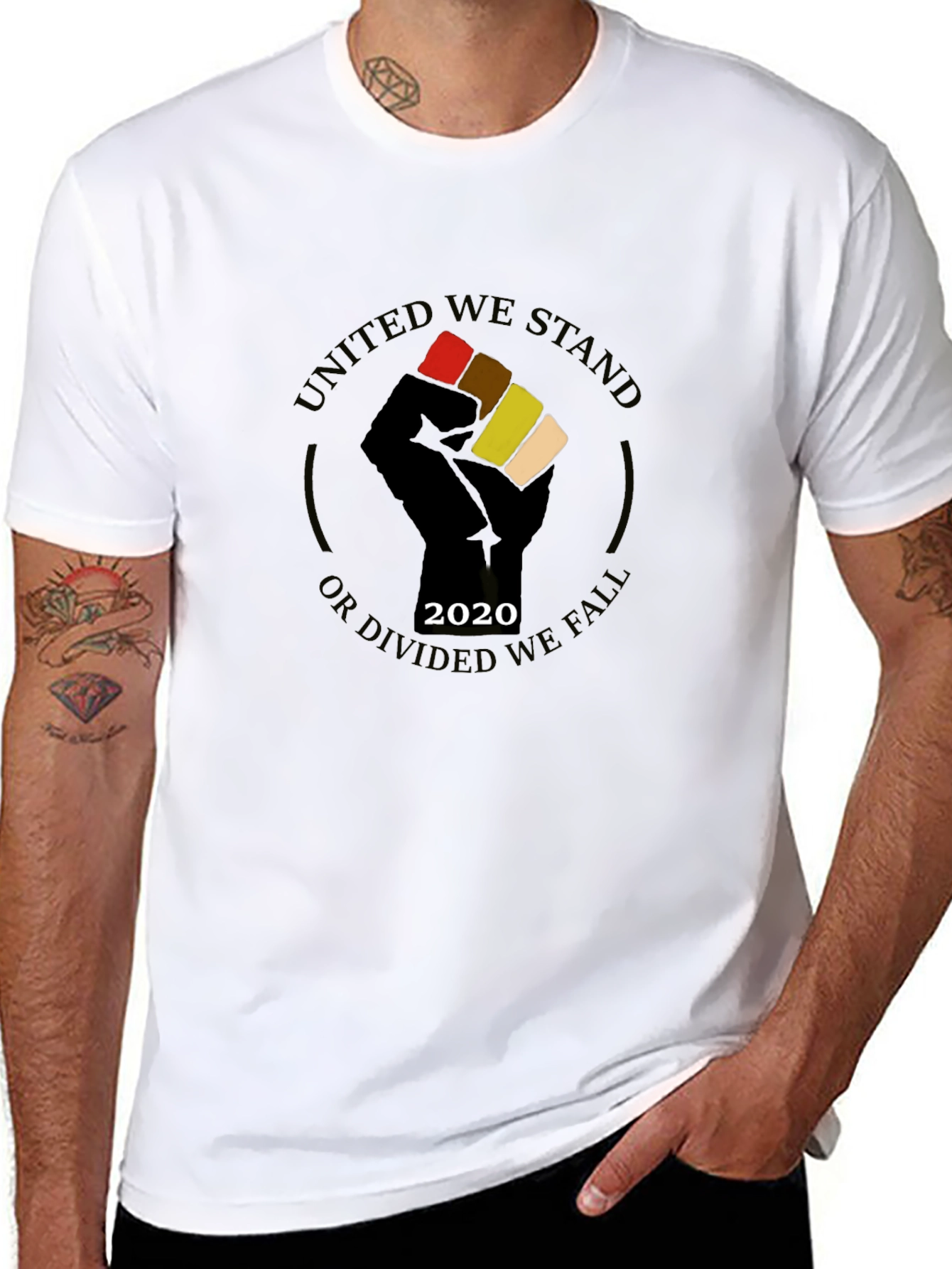 Black United We Stand T-Shirt view 8