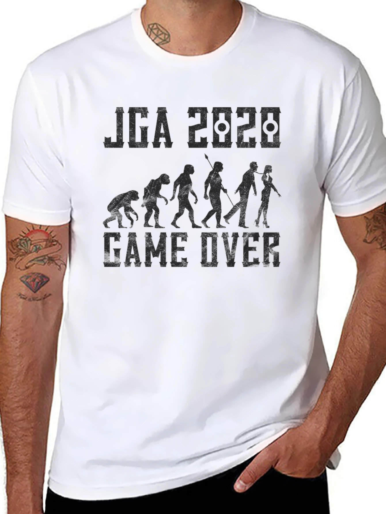 Black JGA 2020 Game Over Evolution T-Shirt view 8