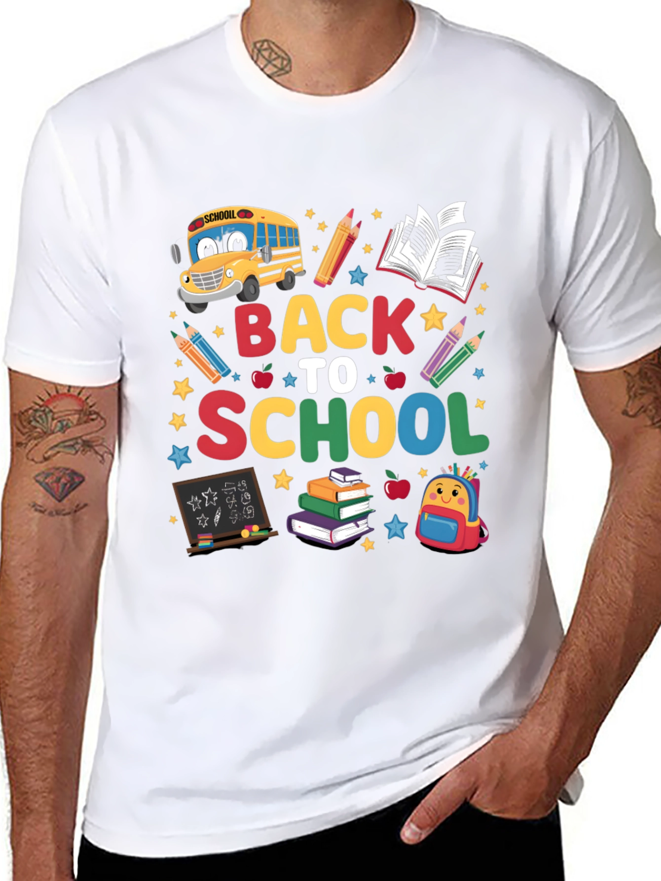 Black Back to School Graphic Tee - Unisex view 8