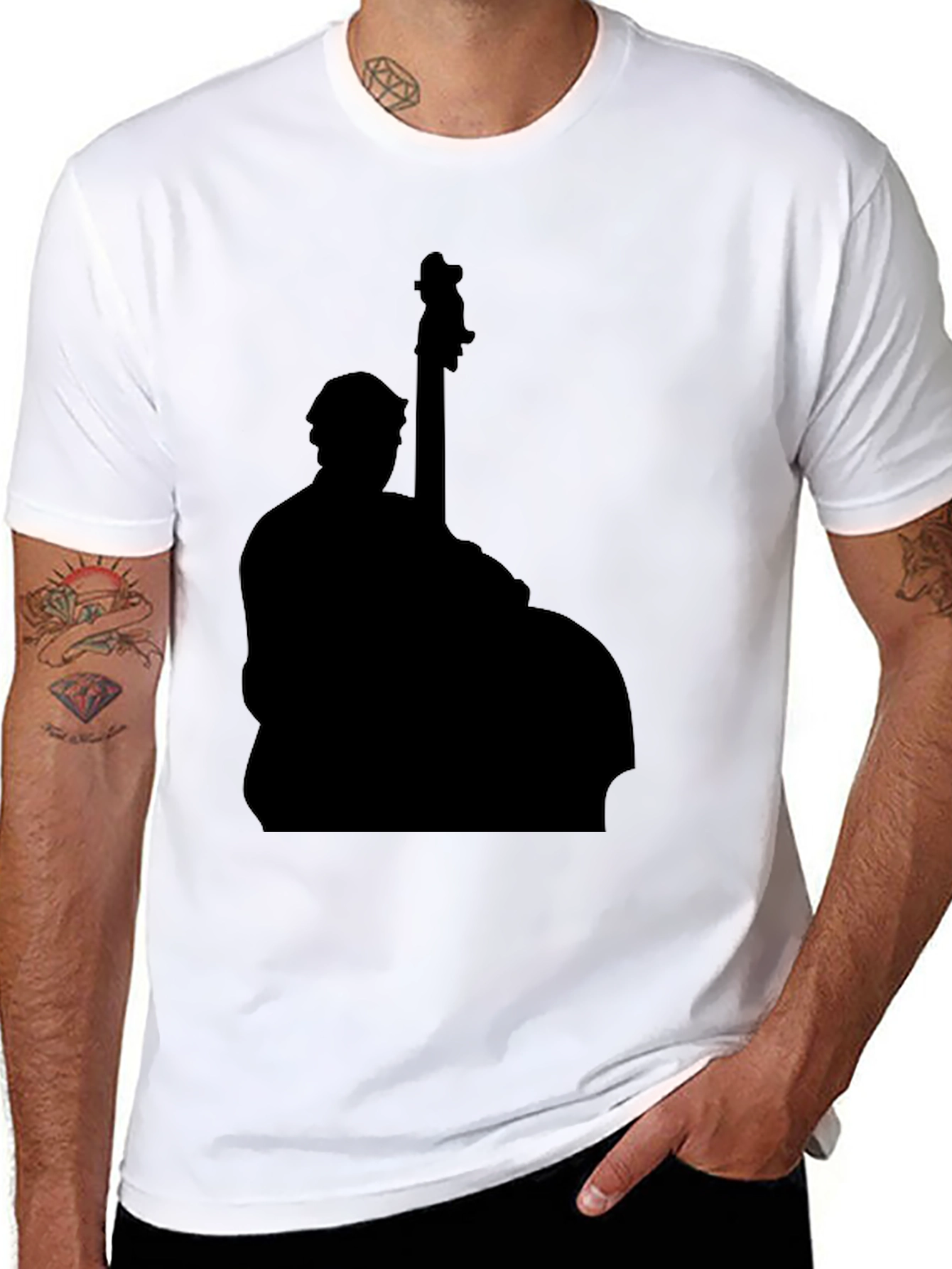 Black Black Bass Player Graphic Tee - Unisex view 8