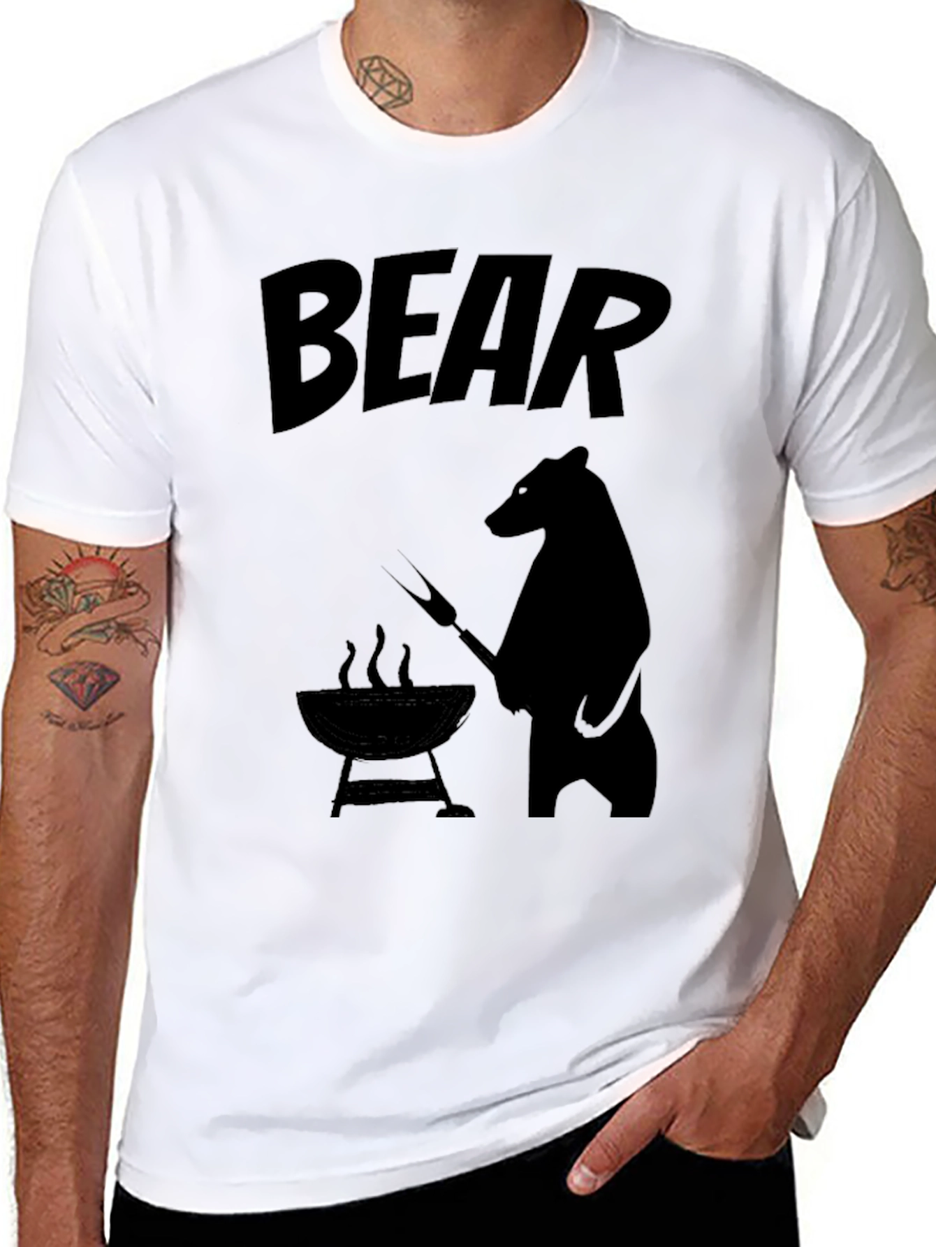 Black Bear BBQ T-Shirt - Funny Grilling Tee view 8
