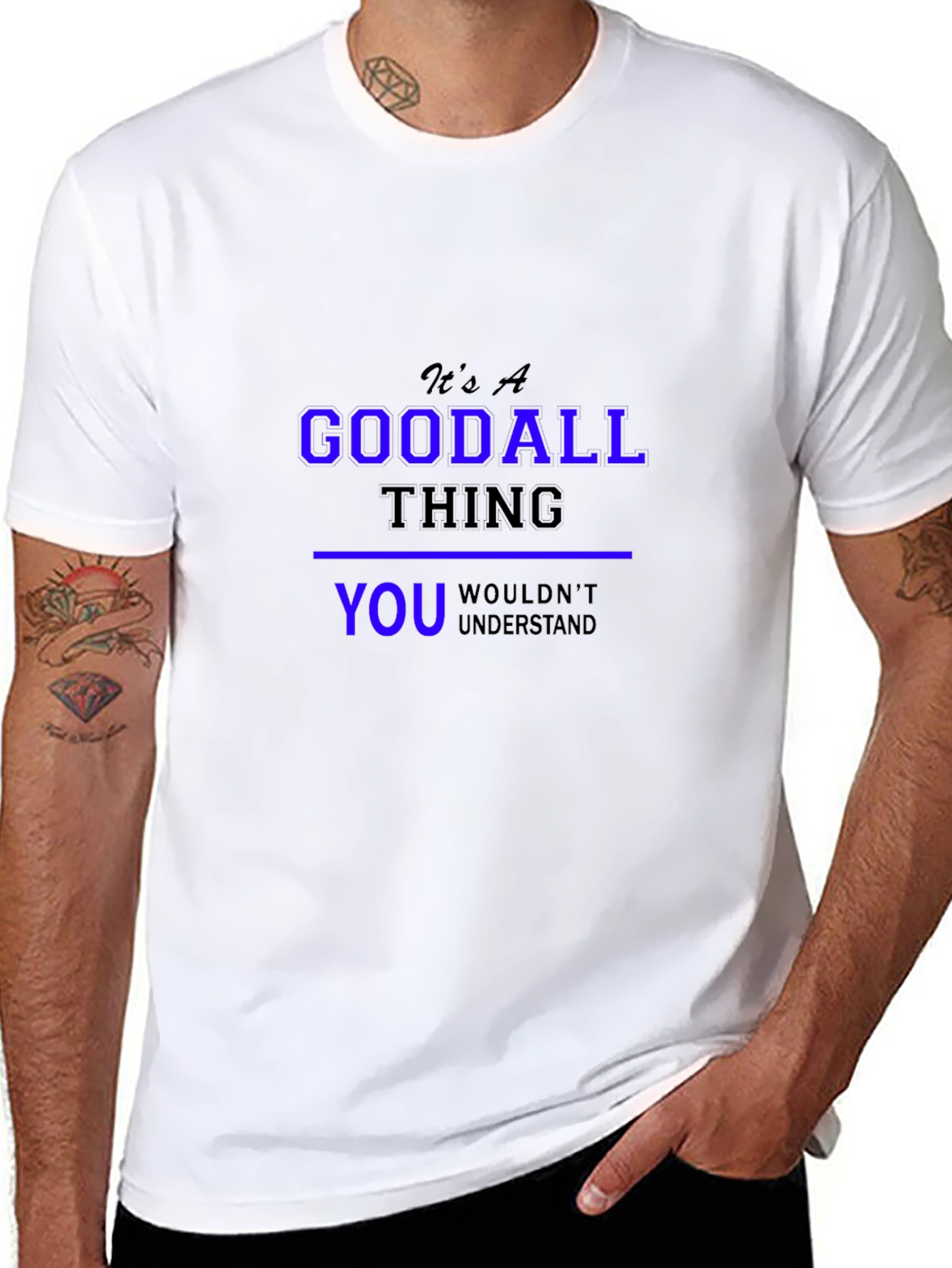 Black It's a Goodall Thing T-Shirt view 8