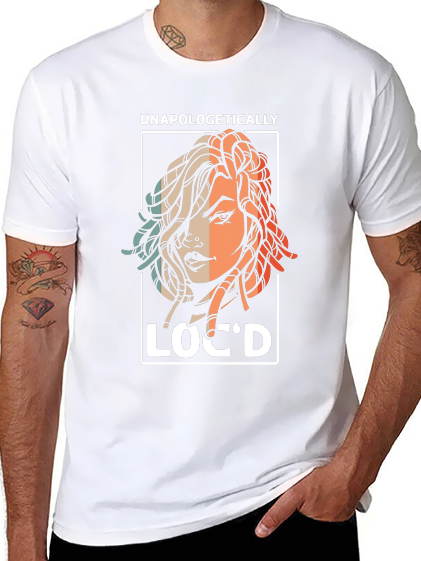 Black Unapologetically Loc'd Graphic Tee view 8