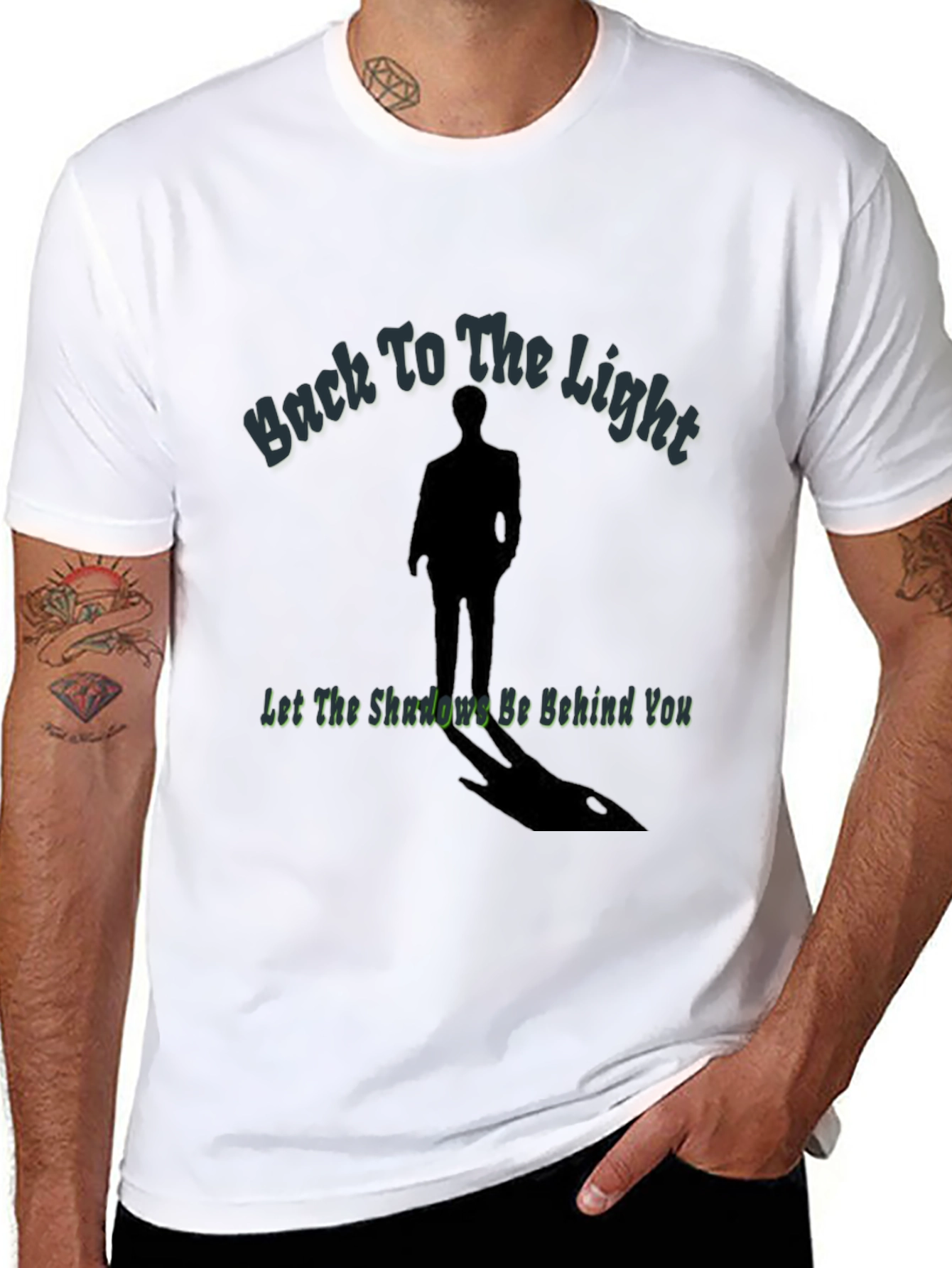 Black Back To The Light Graphic T-Shirt view 8