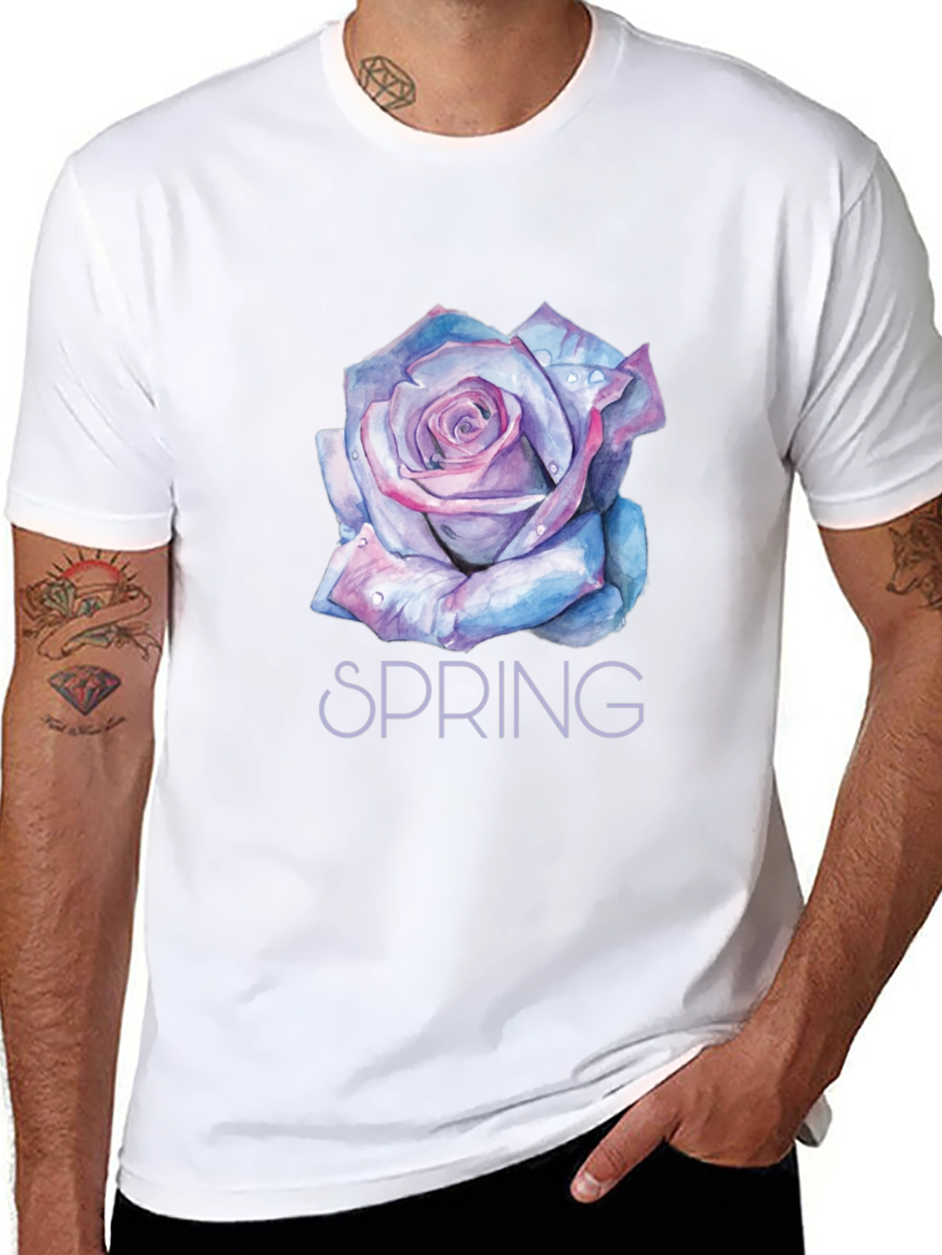 Black Spring Floral T-Shirt view 8