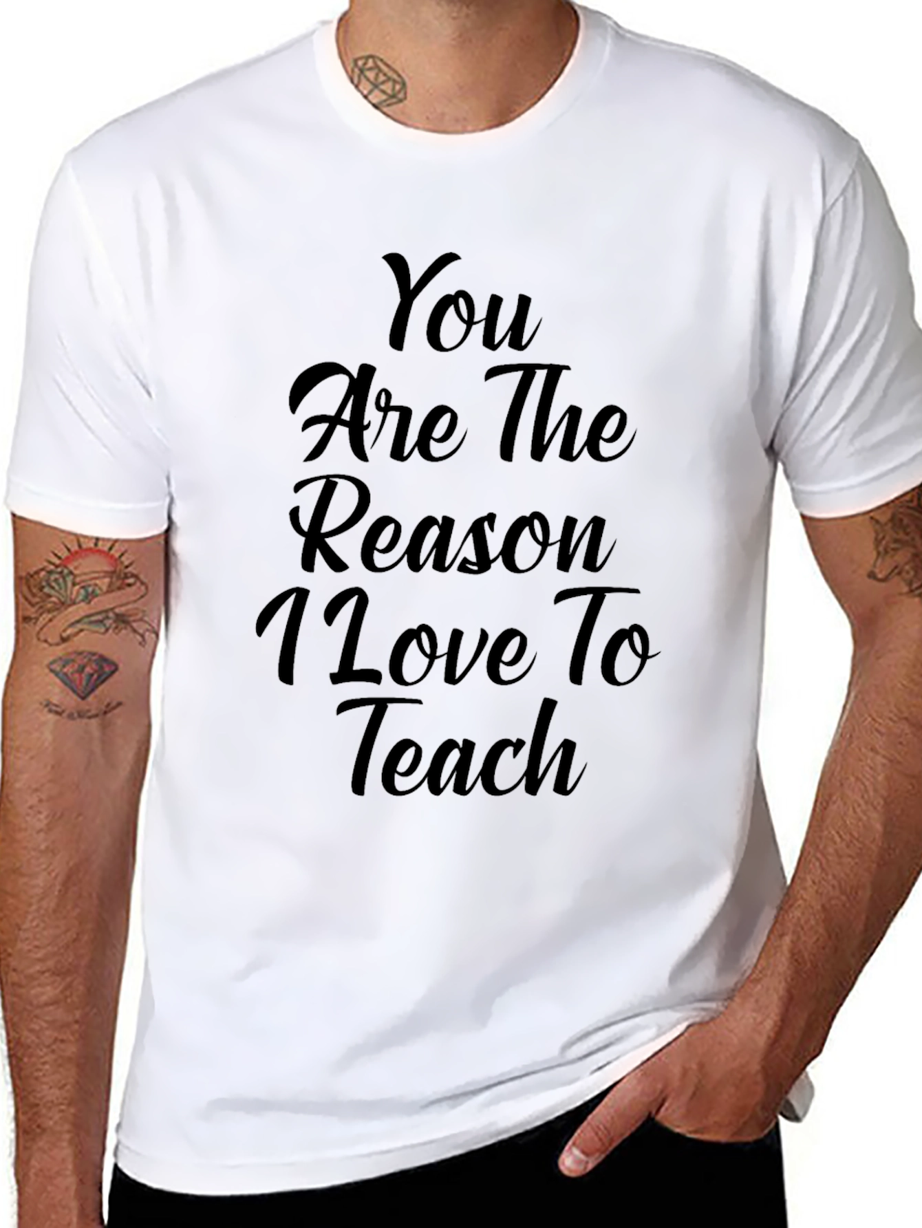 Black Teacher Appreciation Black T-Shirt view 8