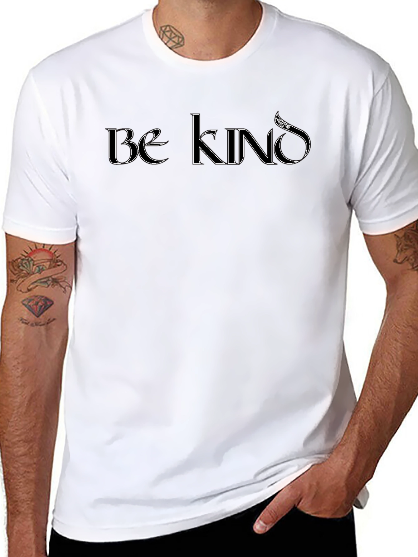 Black Be Kind T-Shirt - Stylish & Comfortable Casual Wear view 8