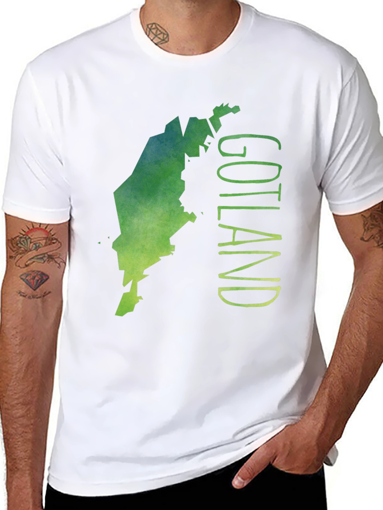 Gotland Map Graphic Tee - Unique Island Design - 8