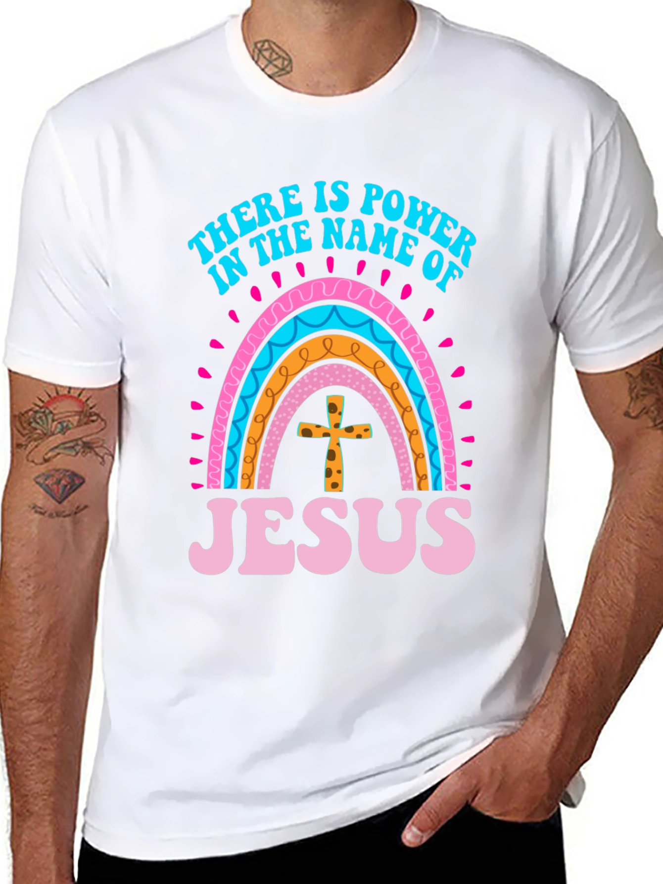 Black Power in the Name of Jesus Graphic Tee view 8