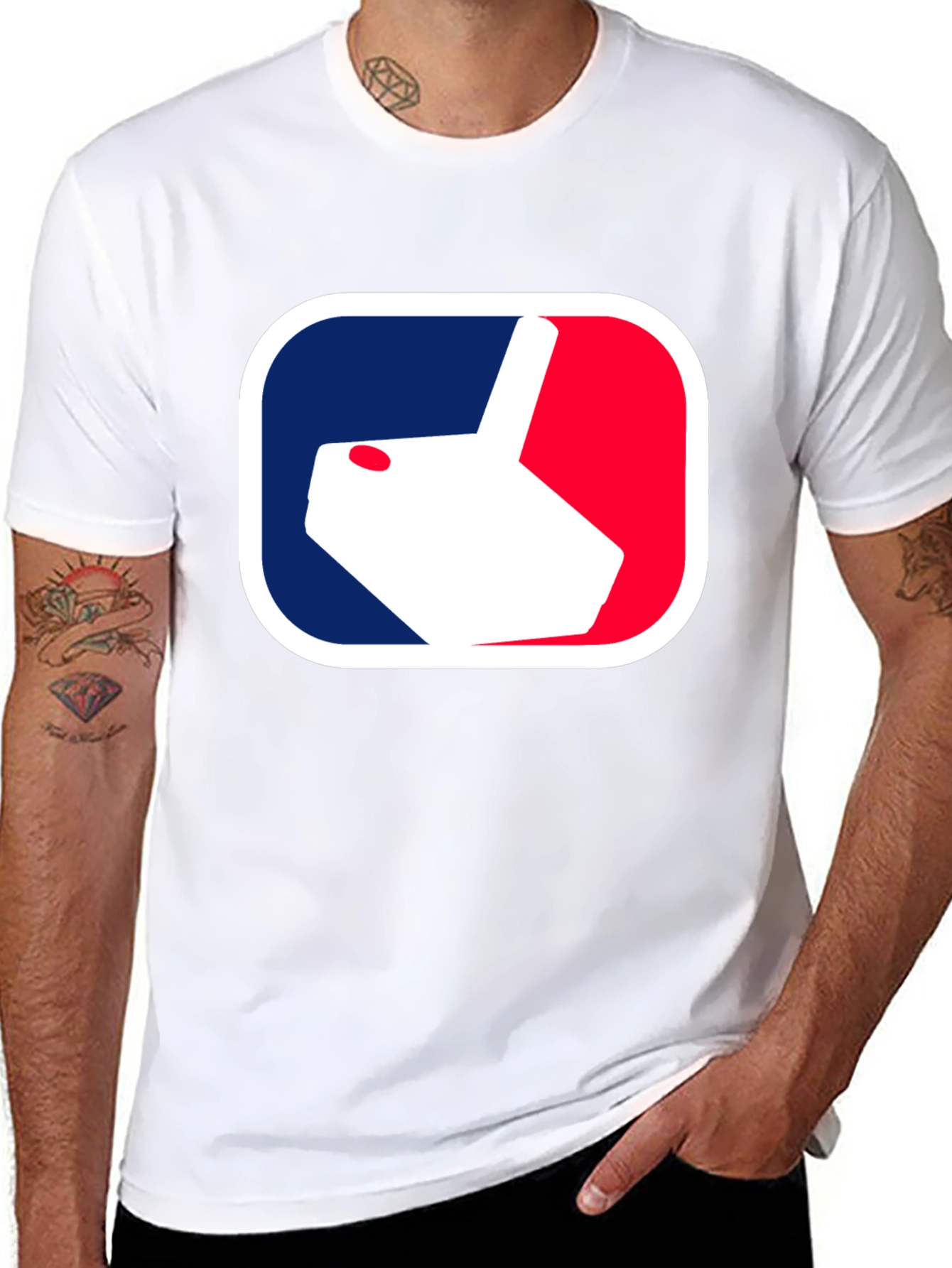 Black MLB Dog Logo Black Cotton T-Shirt view 8