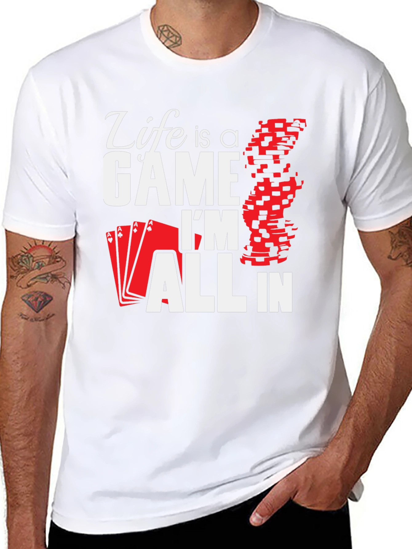 Black Life is a Game - Poker T-Shirt view 8