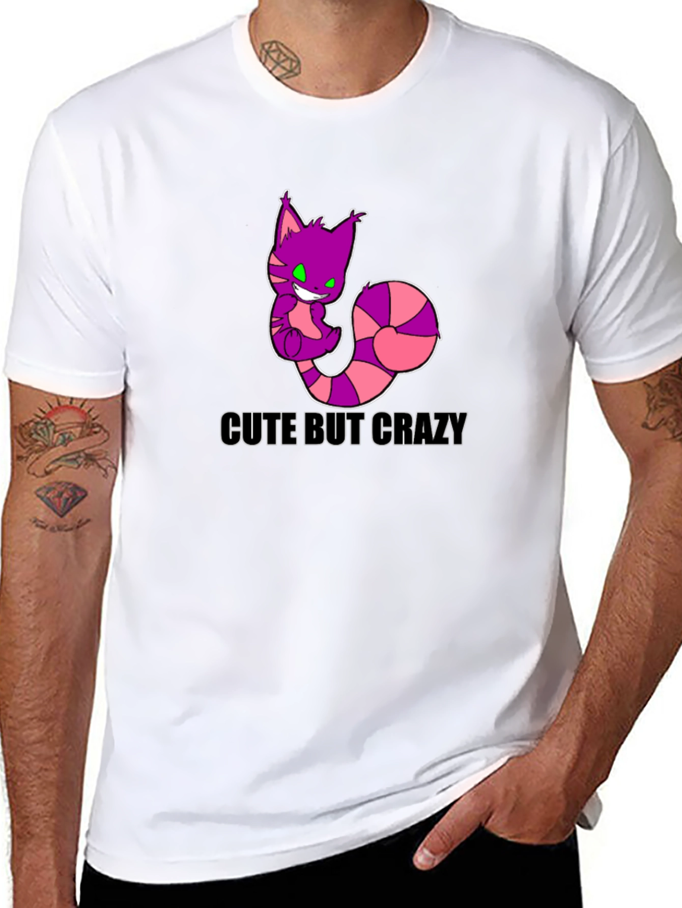 Cute But Crazy Cheshire Cat T-Shirt - 8