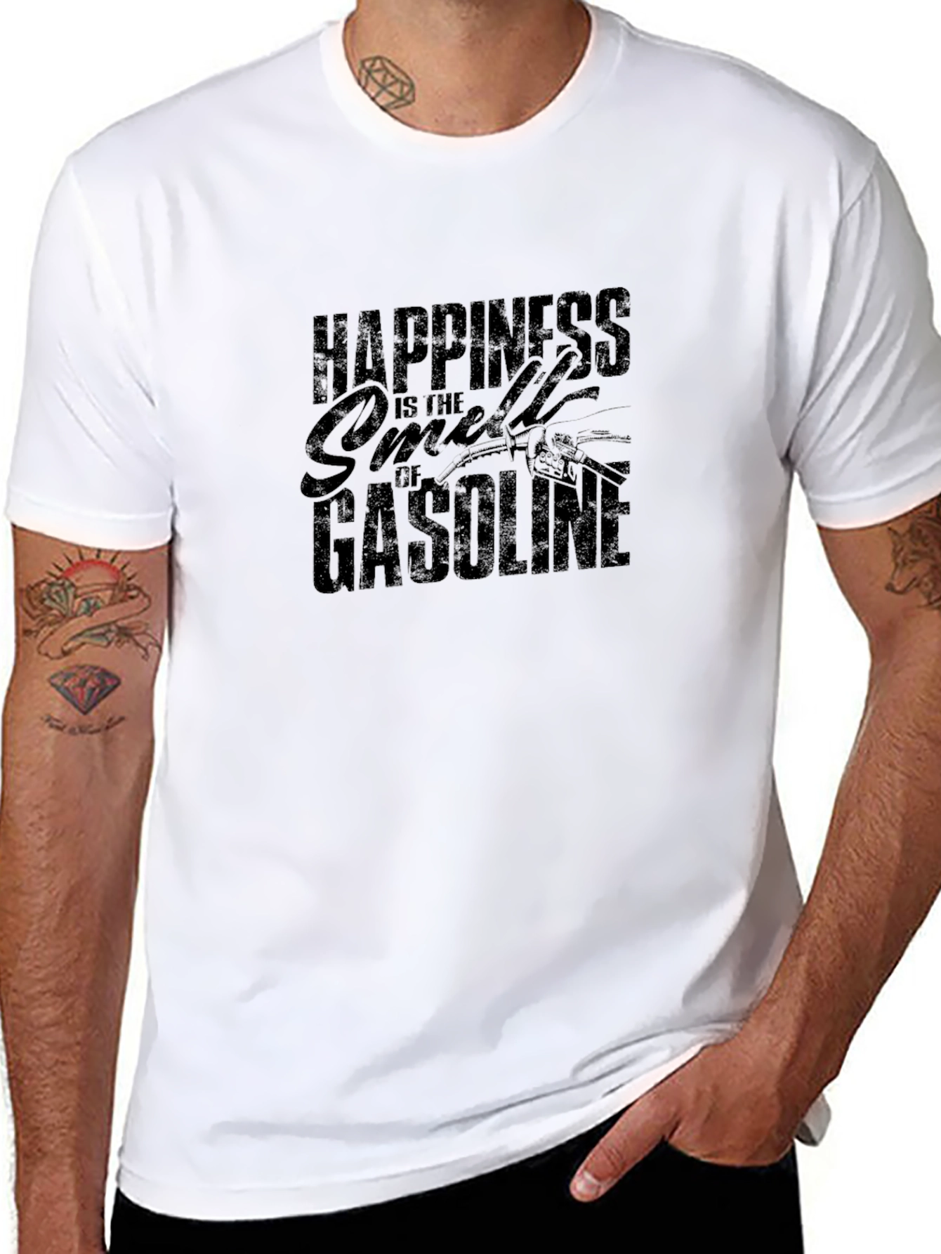 Black Happiness is Gasoline T-Shirt view 8