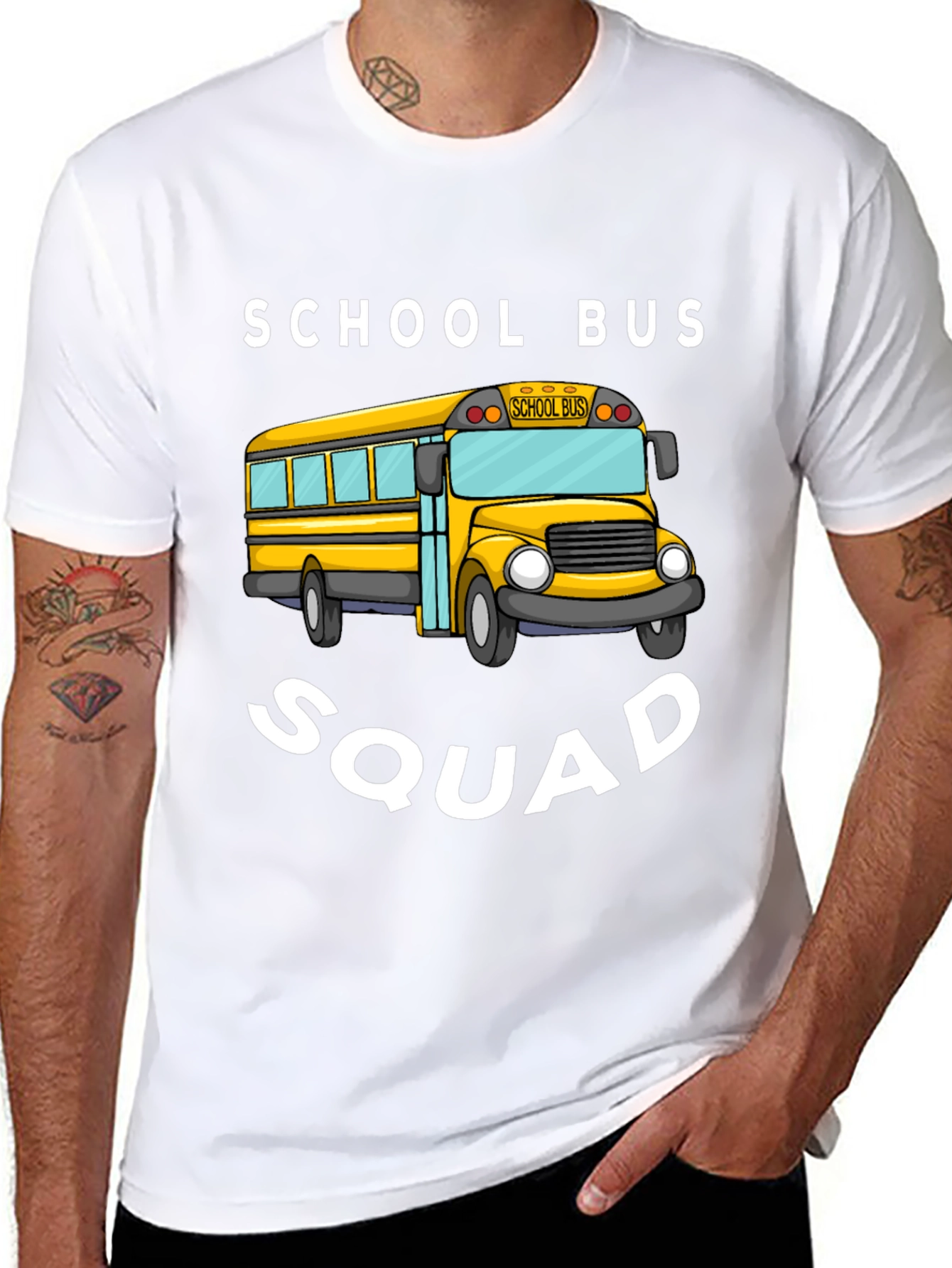 Black School Bus Squad T-Shirt view 8