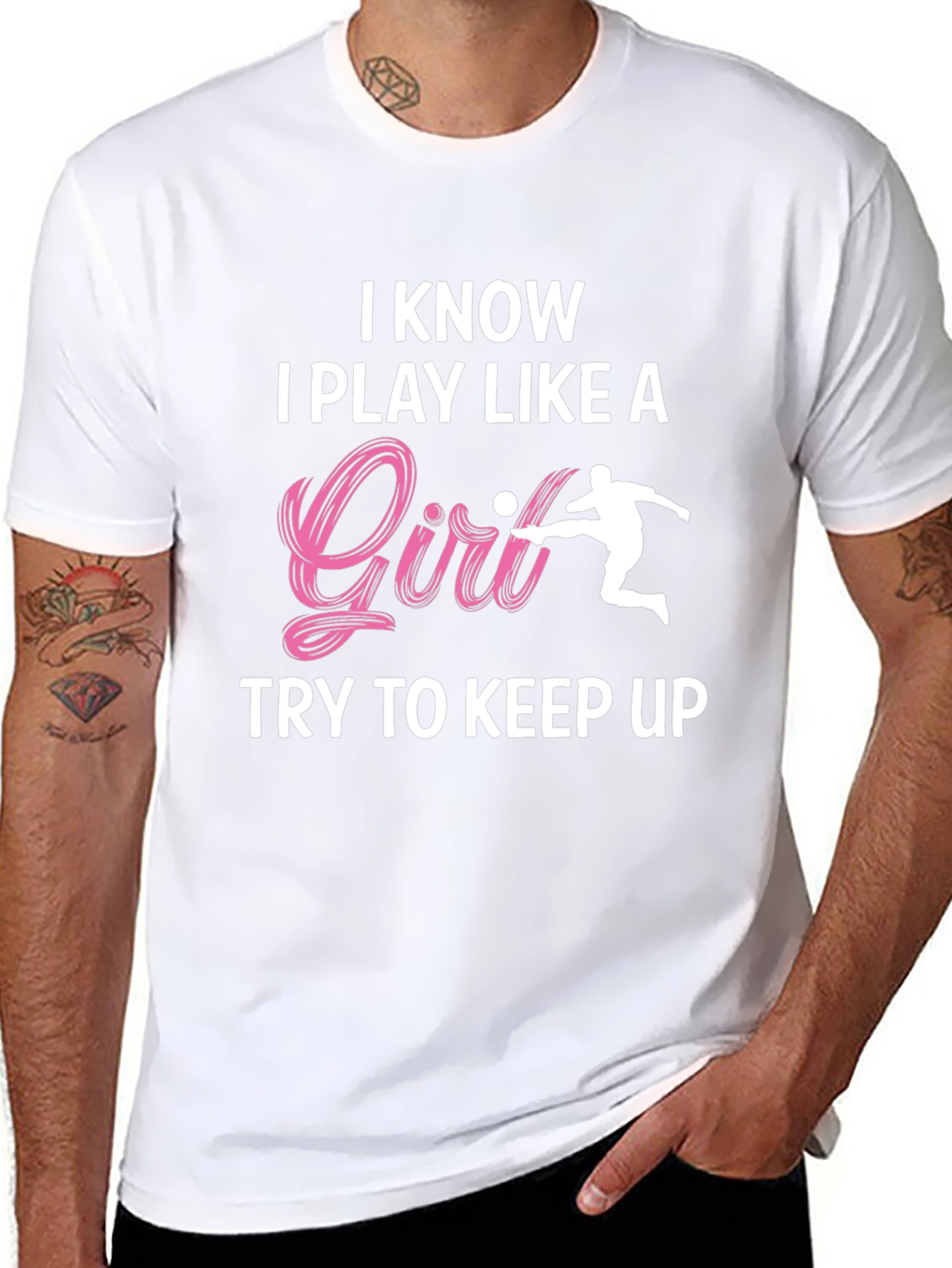 Black I Know I Play Like A Girl T-Shirt view 8