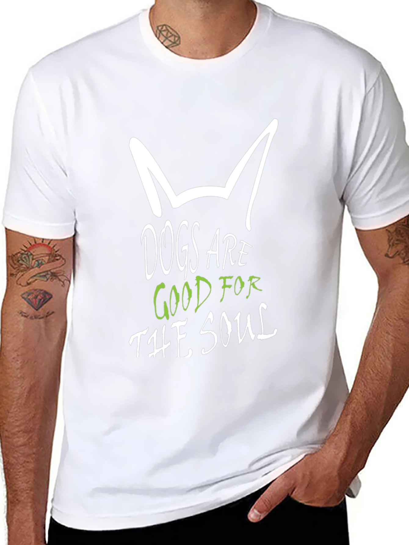 Black Dogs are Good for the Soul Black T-Shirt view 8