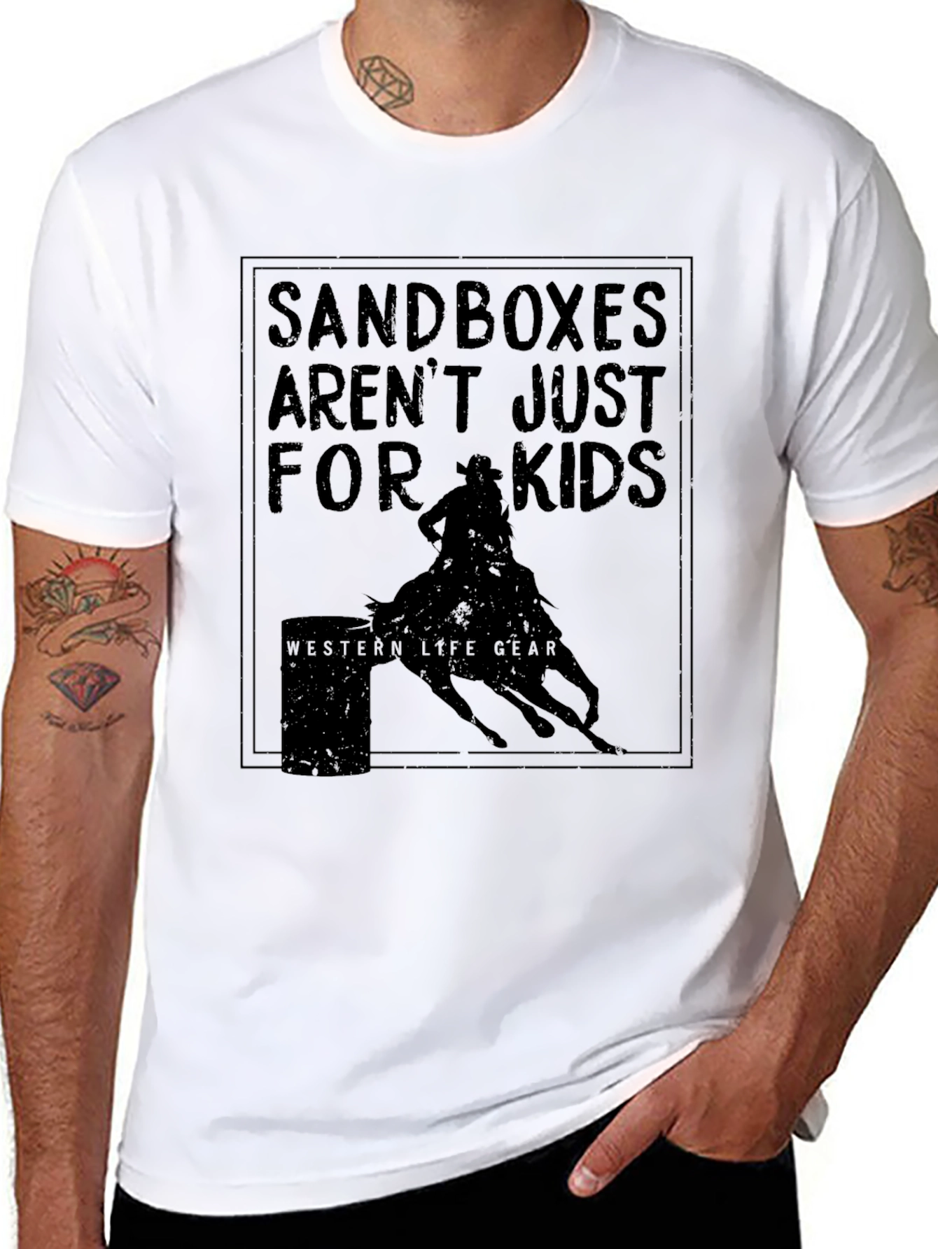Black Sandboxes Aren't Just For Kids Tee view 8