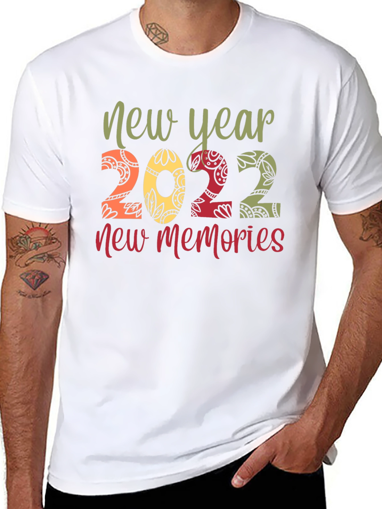 Black New Year 2022 Memories Graphic Tee view 8