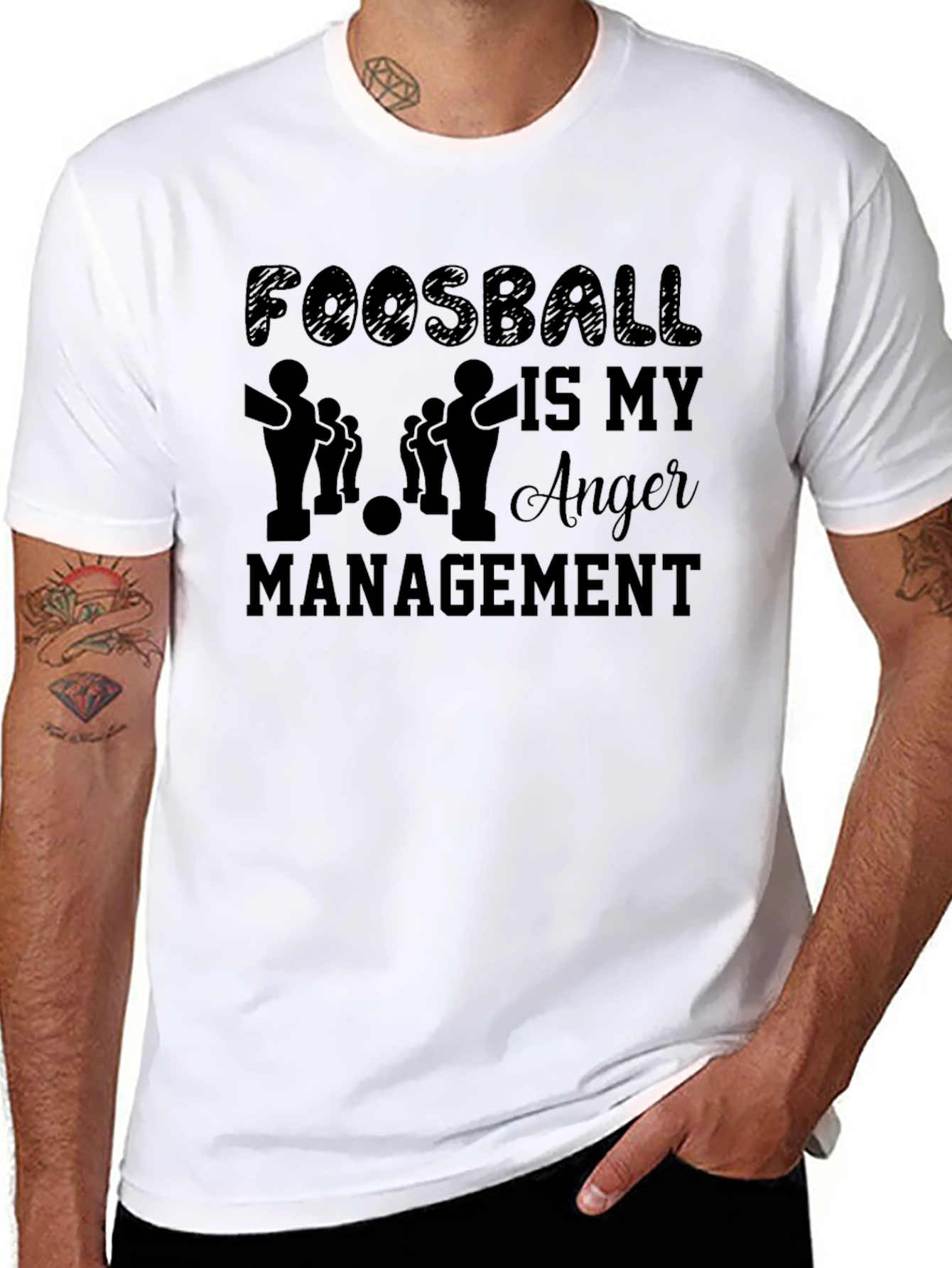 Black Foosball Is My Anger Management T-Shirt view 8