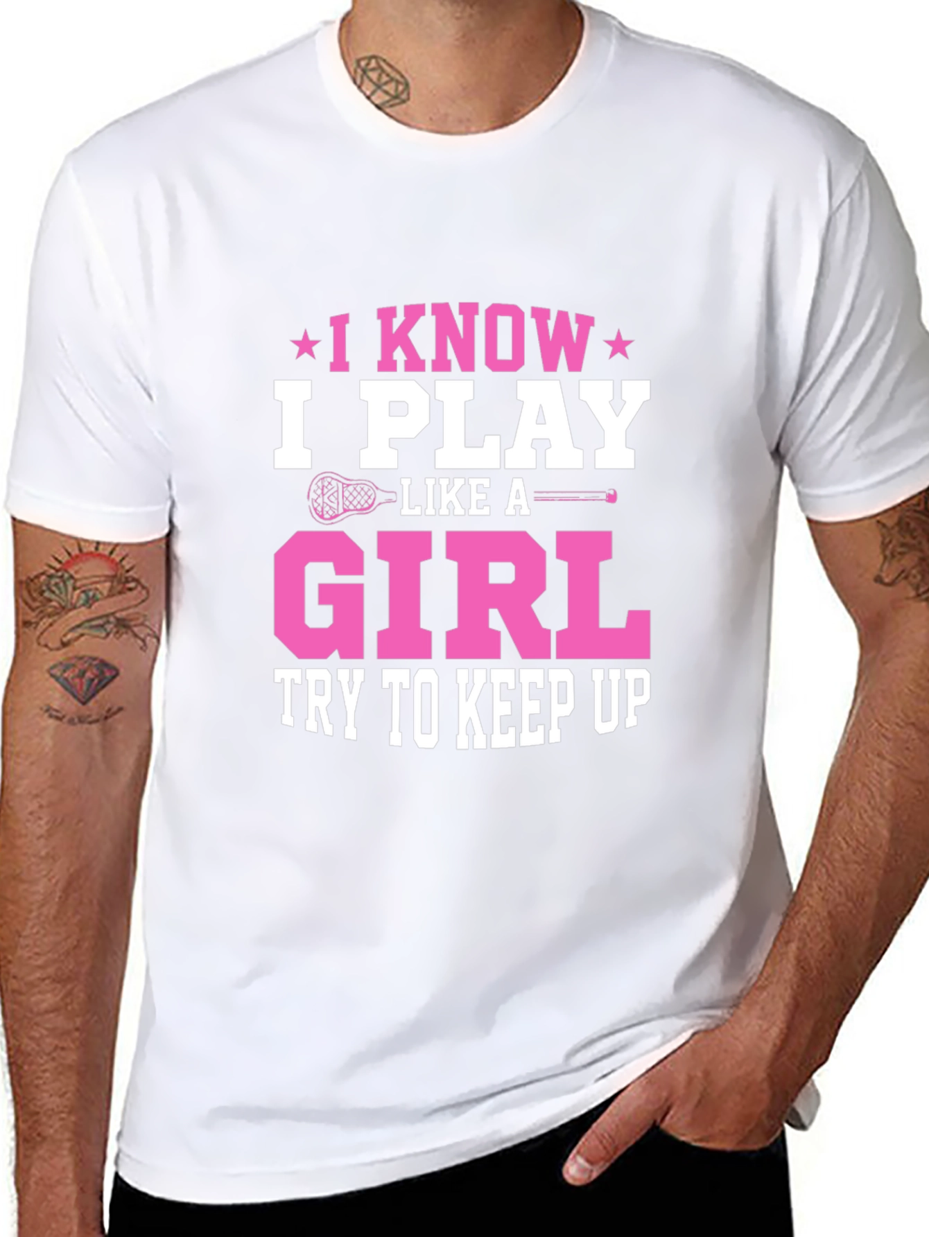 Black I Know I Play Like A Girl T-Shirt view 8