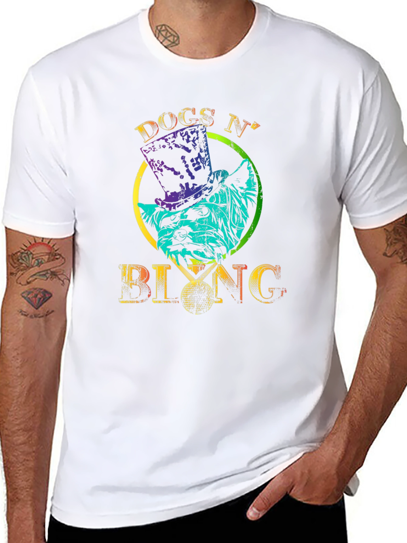 Dogs N' Bling Graphic T-Shirt - 8