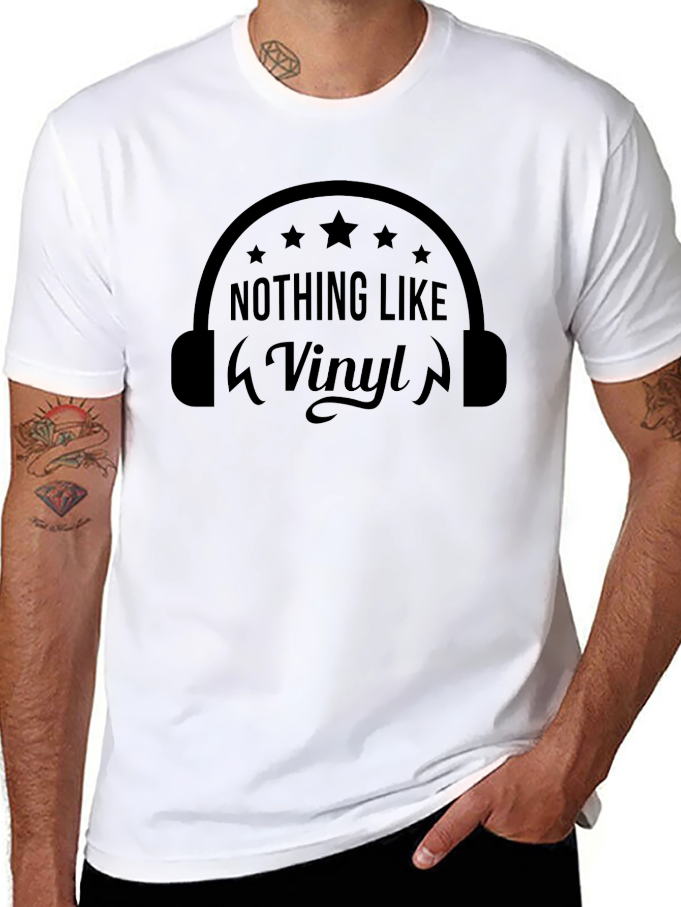 Black Nothing Like Vinyl T-Shirt Music Lover Tee view 8