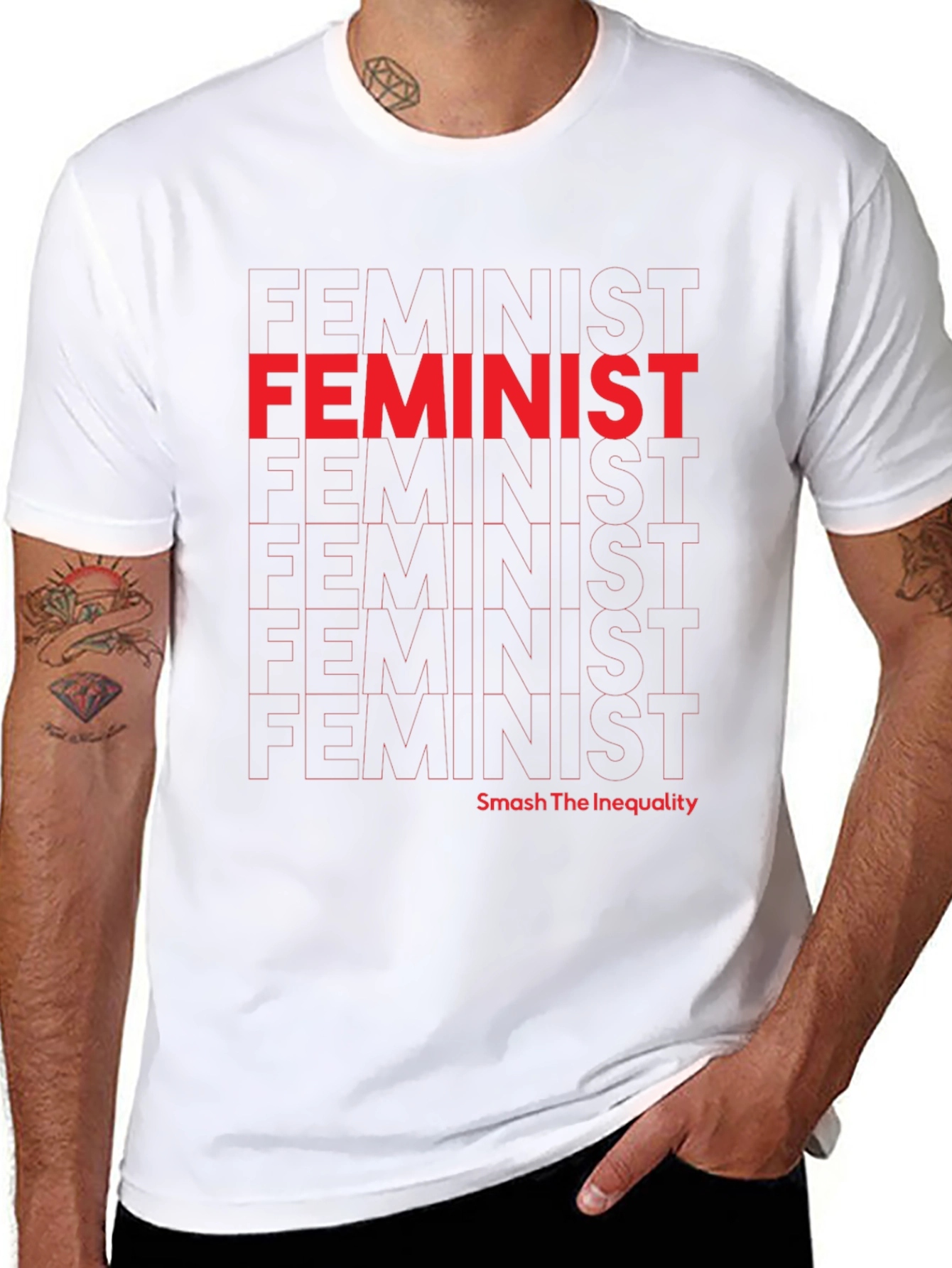 Black Feminist Graphic Tee - Smash Inequality view 8