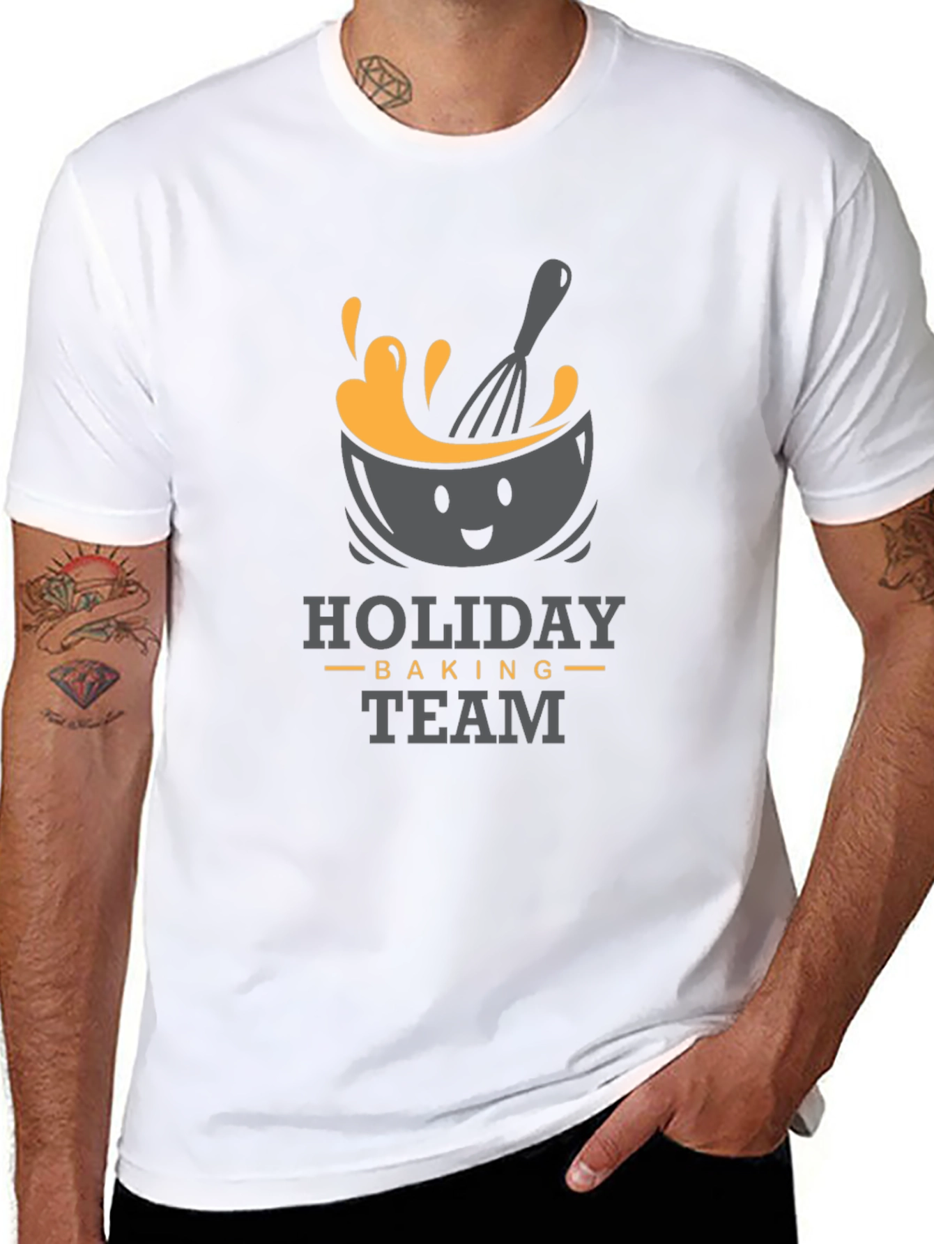 Black Holiday Baking Team T-Shirt view 8