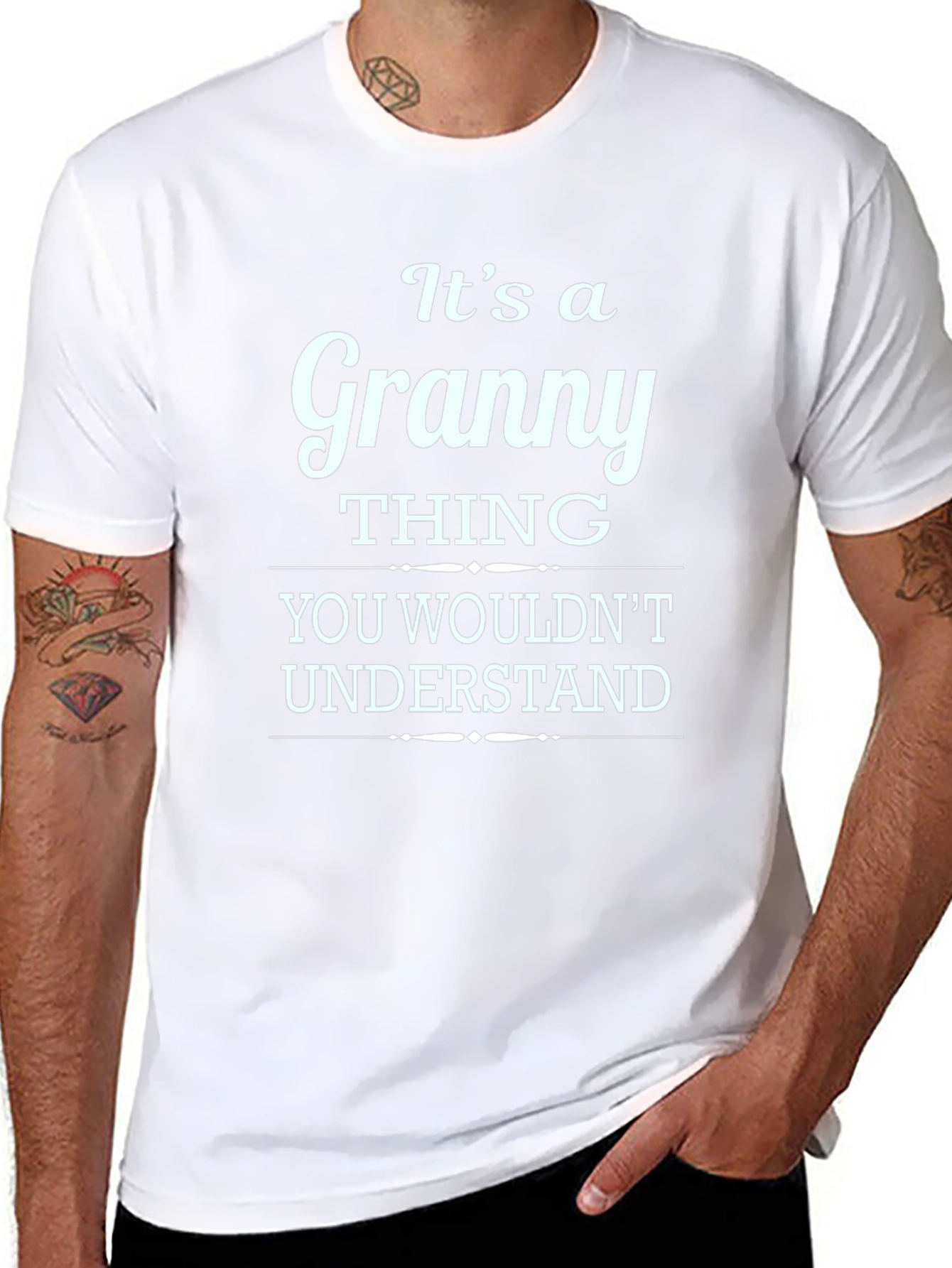Black It's a Granny Thing T-Shirt view 8