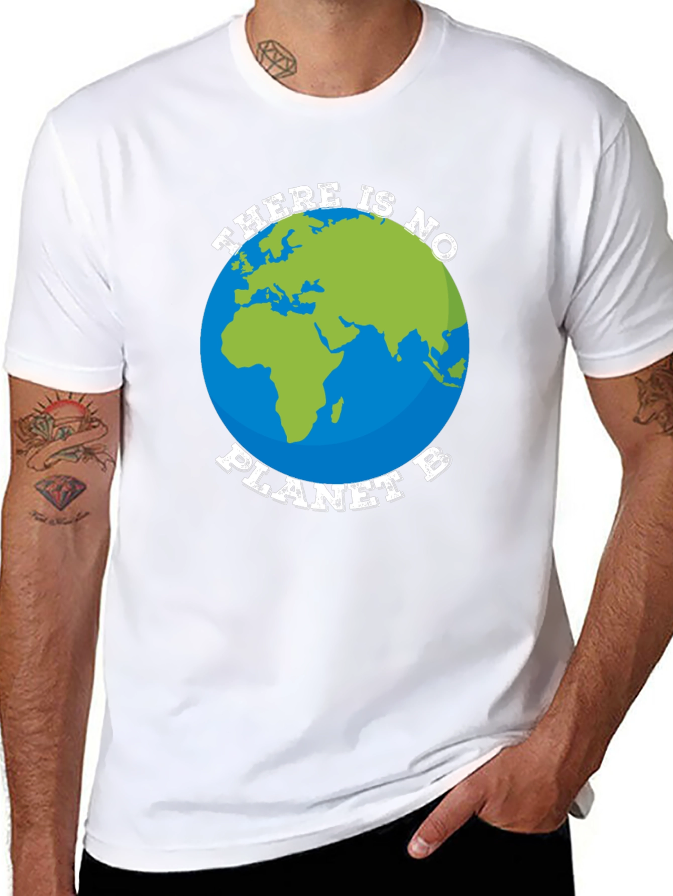 Black There is No Planet B Graphic Tee view 8