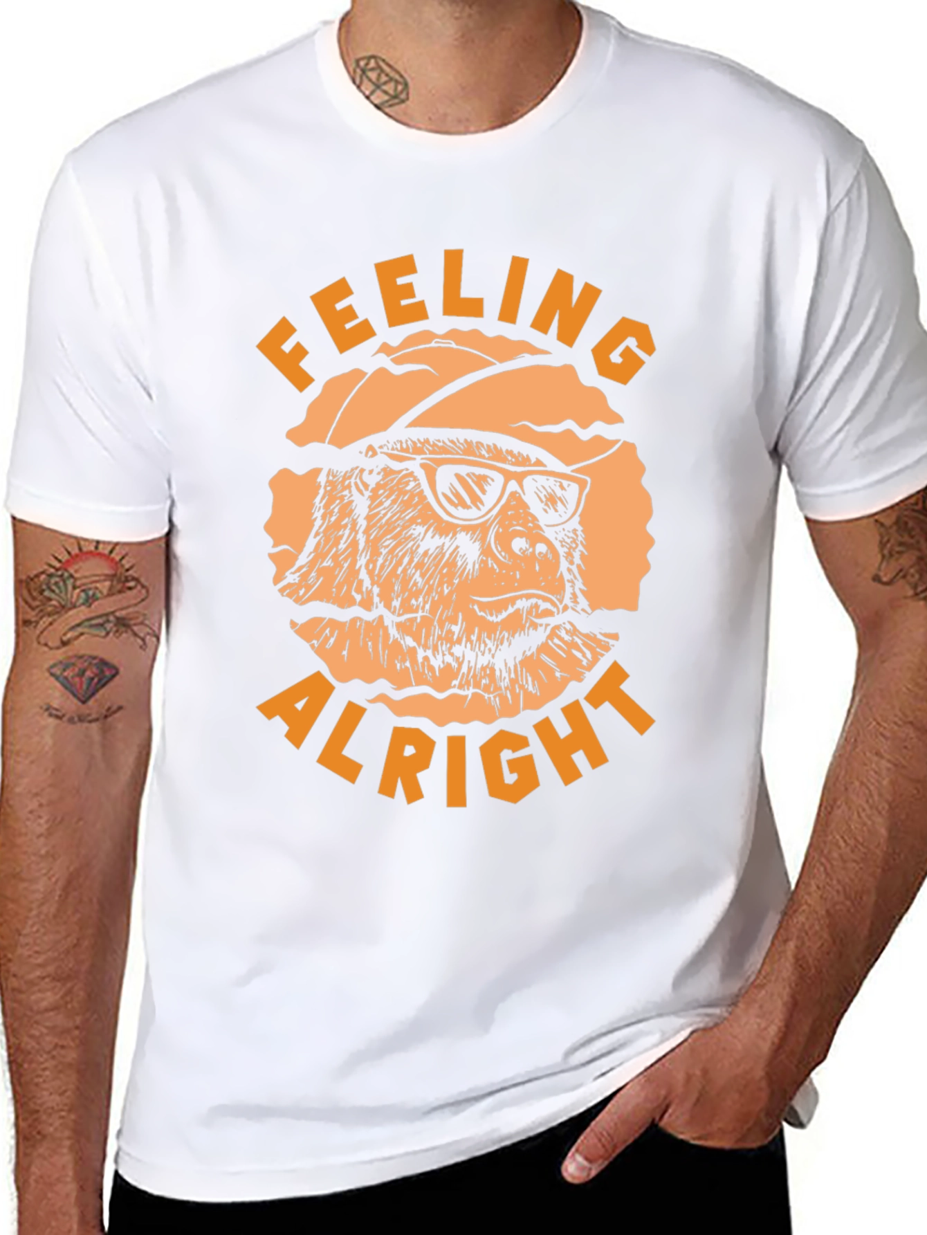 Black Feeling Alright T-Shirt view 8