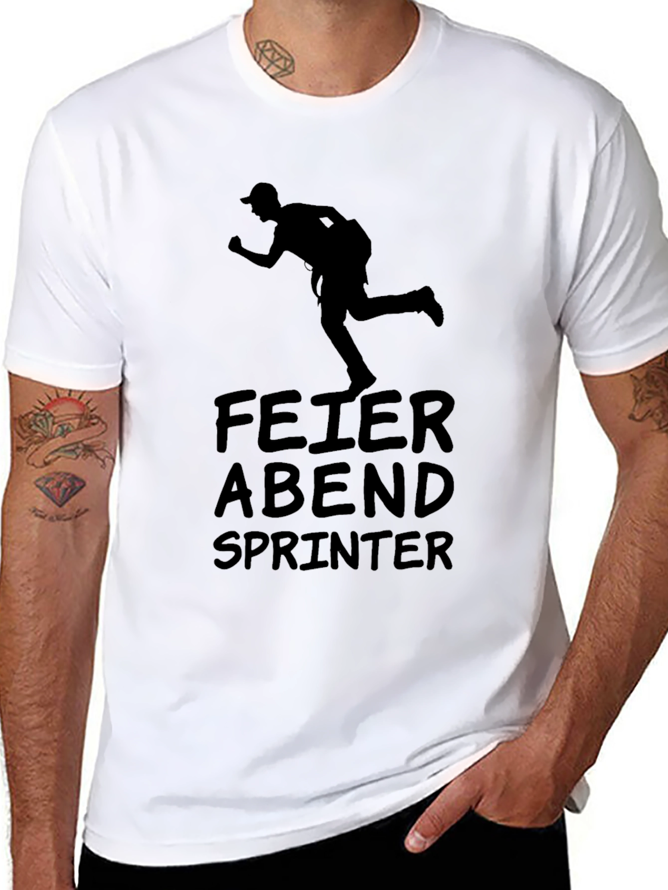Black Feierabend Sprinter Black Graphic Tee view 8
