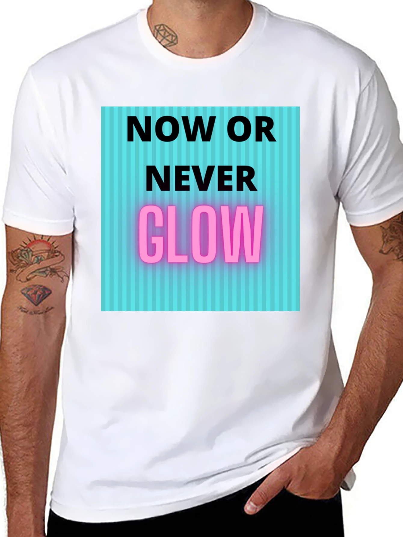 Black Now or Never Glow T-Shirt view 8