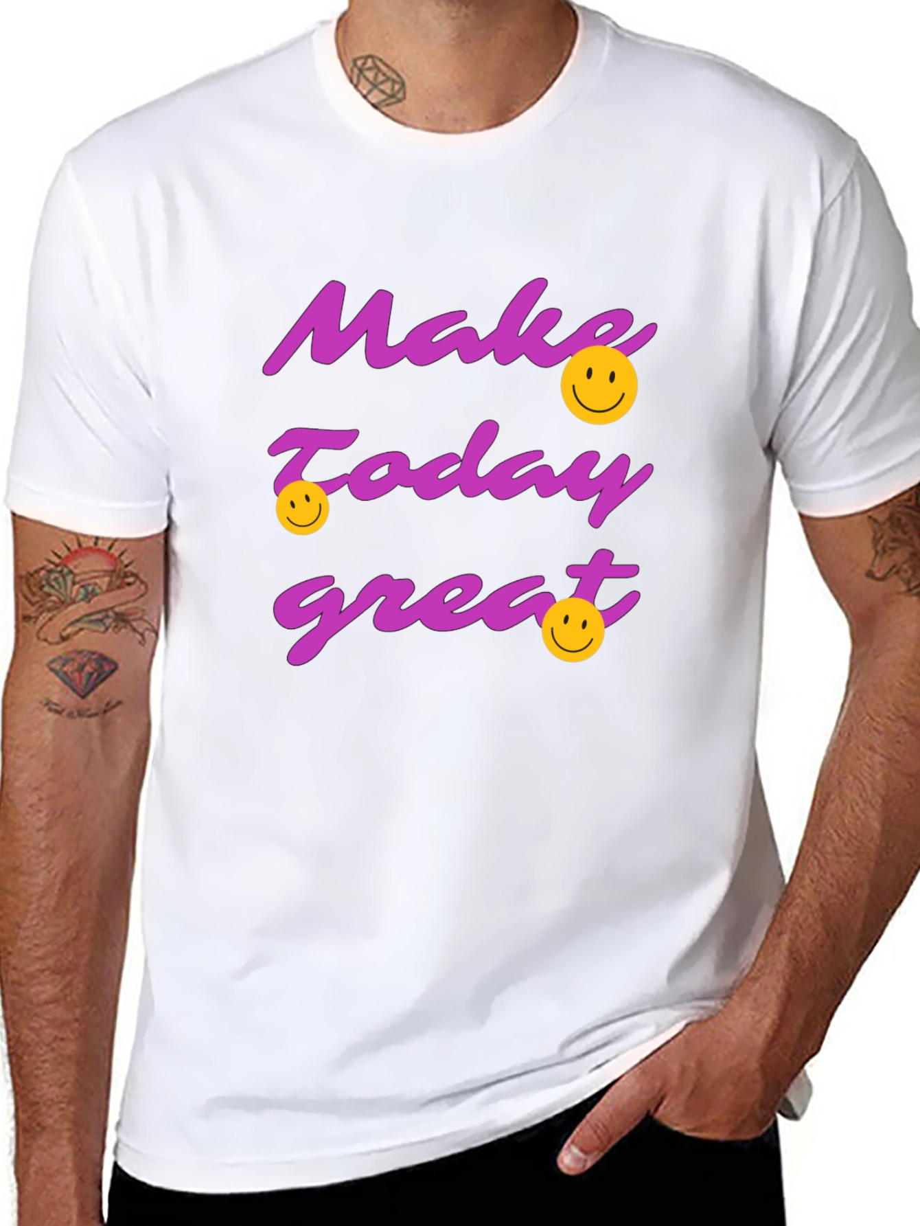 Black Make Today Great Graphic T-Shirt - Black view 8
