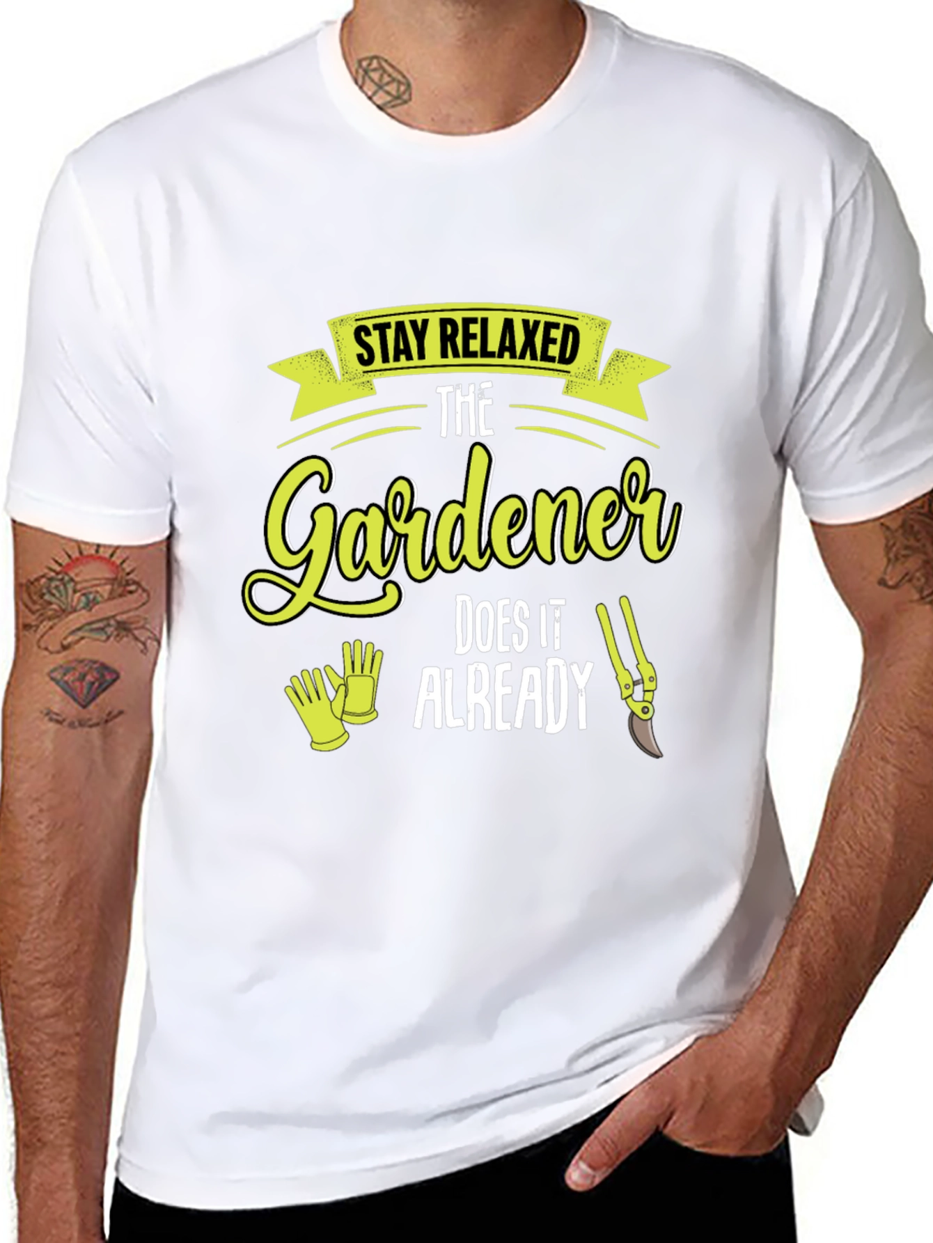 Black Stay Relaxed Gardener T-Shirt - Gardening Apparel view 8