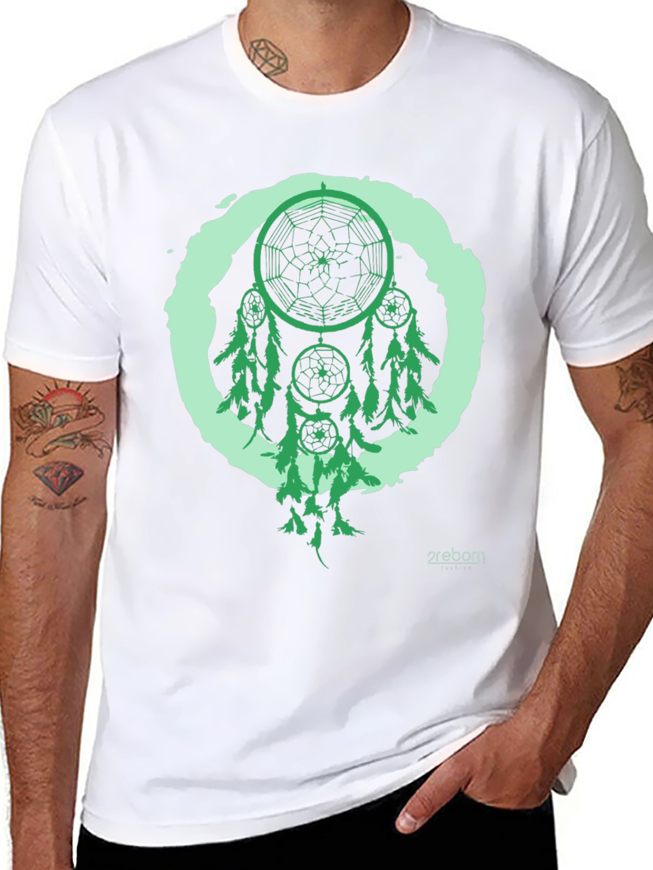 Black Dreamcatcher Graphic Tee - Black view 8