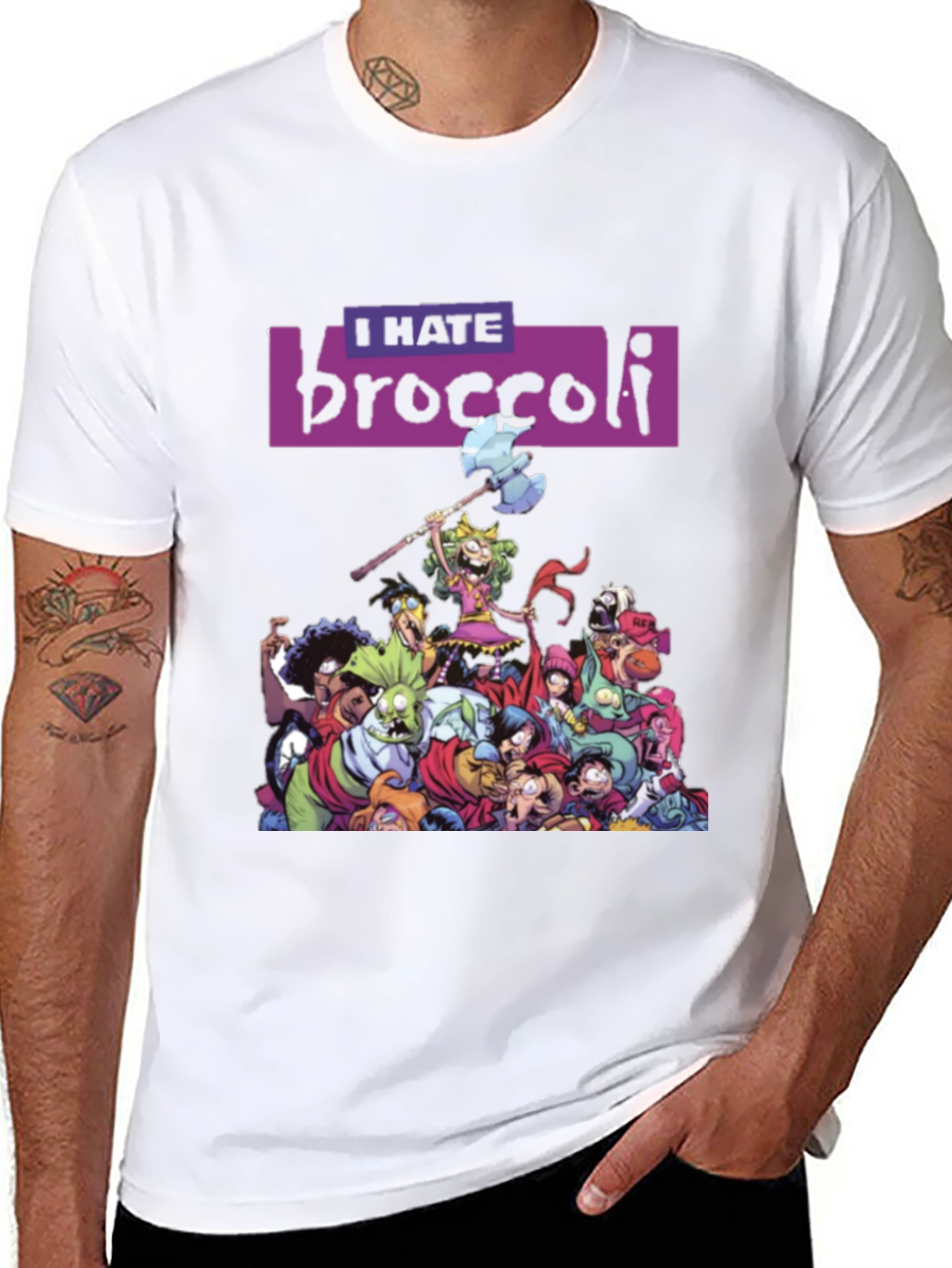 I Hate Broccoli T-Shirt - Quirky Graphic Tee - 8