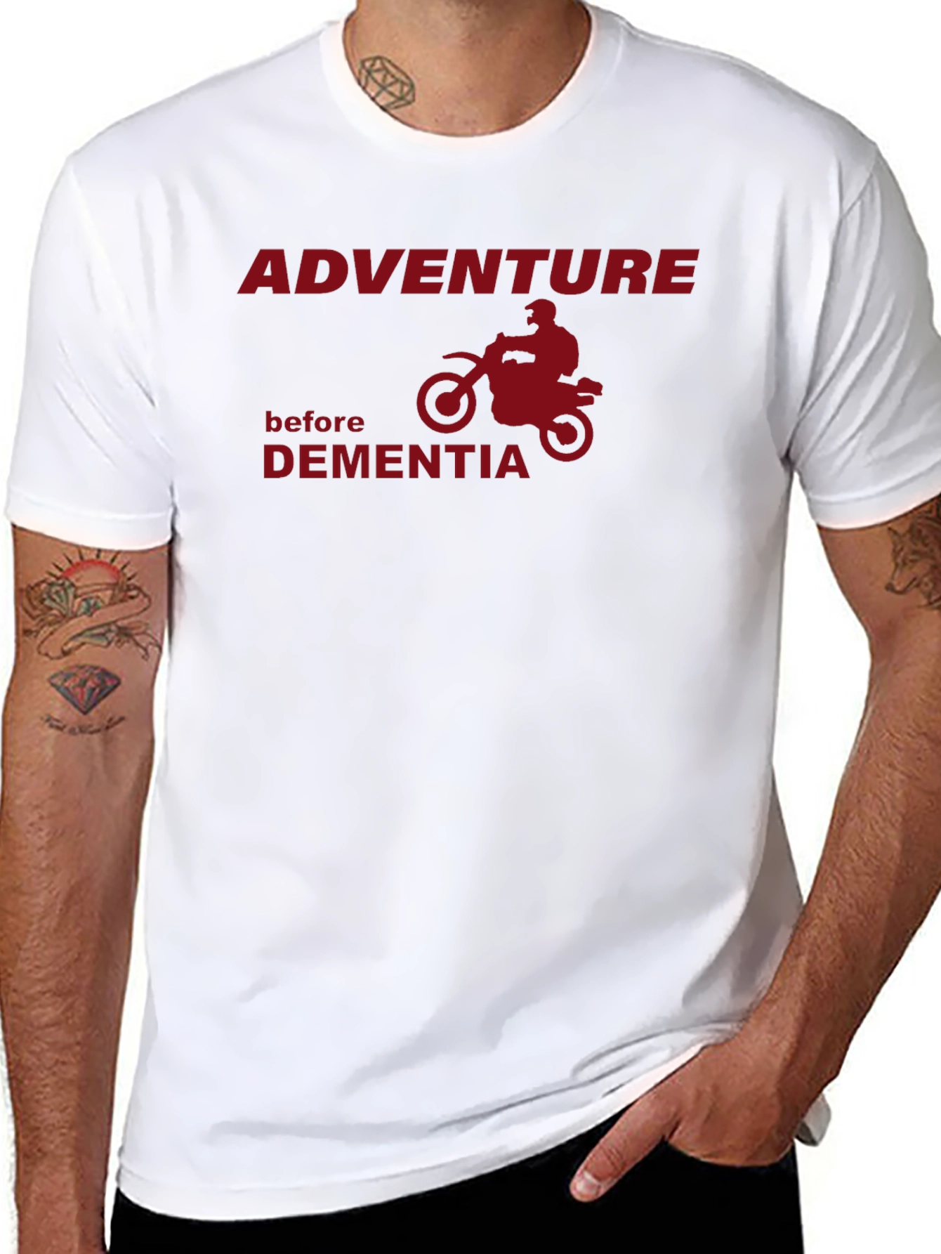 Black Adventure Before Dementia T-Shirt view 8