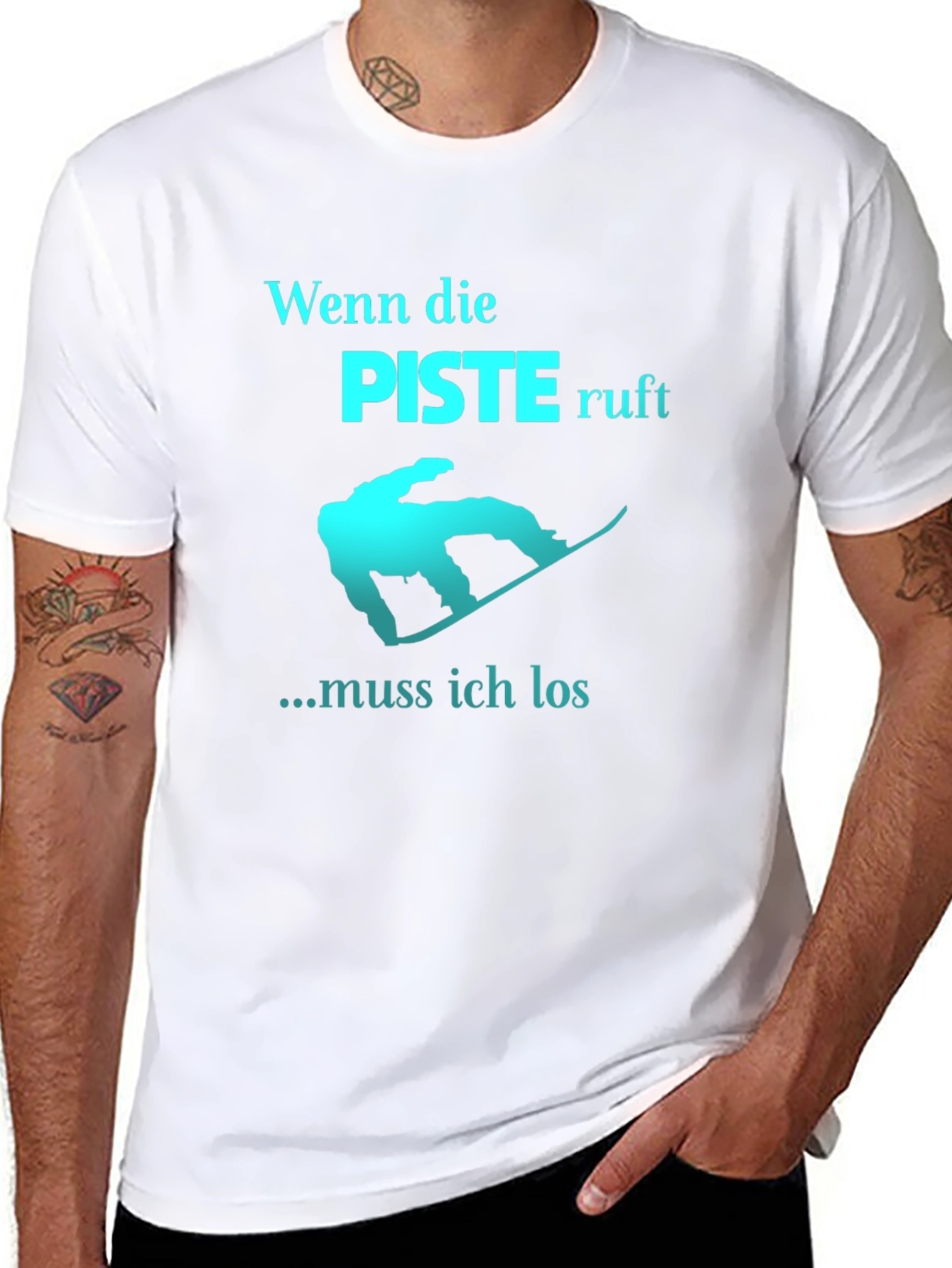 Wenn Die Piste Ruft Graphic Tee - 8