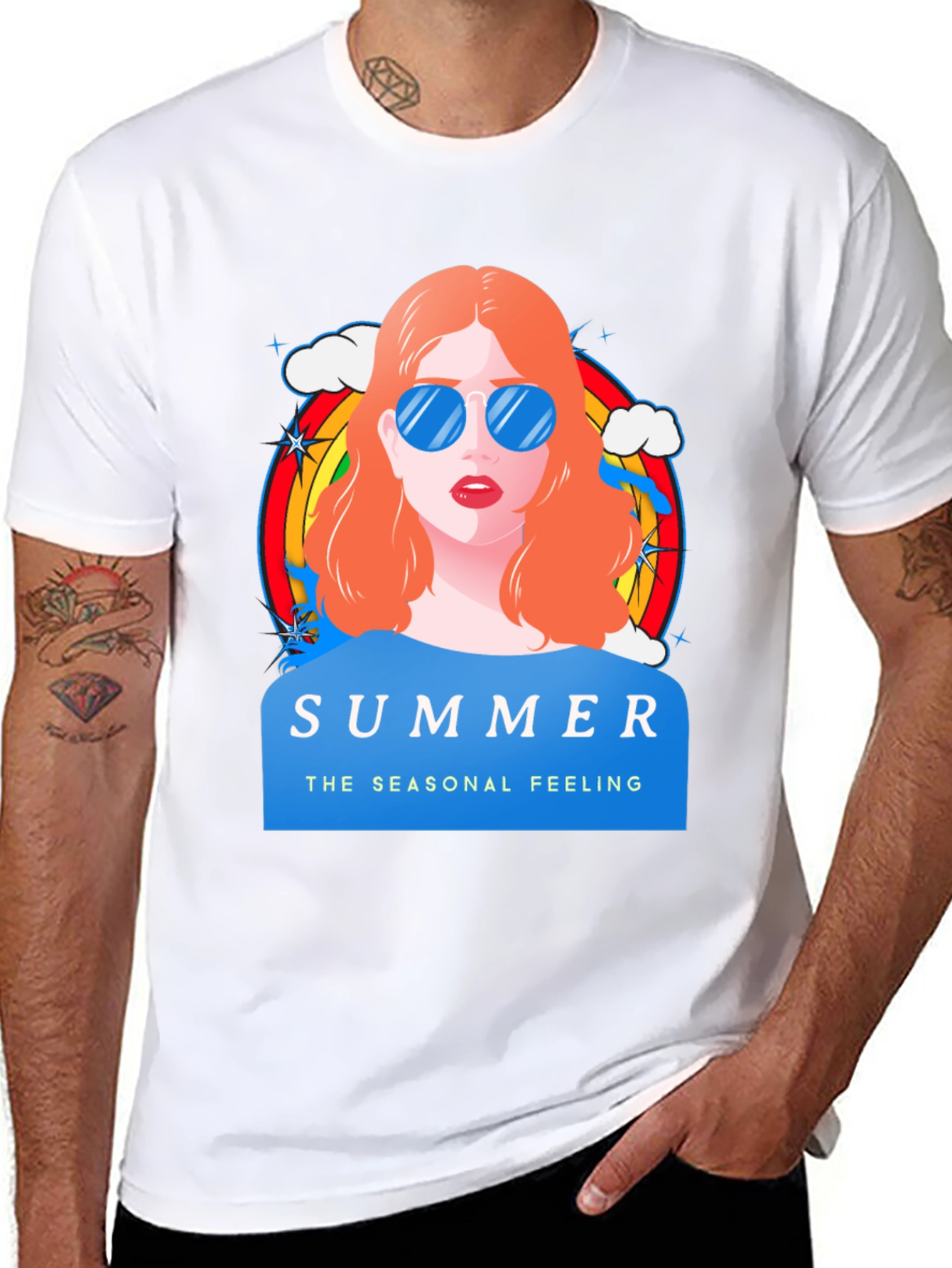 Summer Feeling Graphic T-Shirt - 8