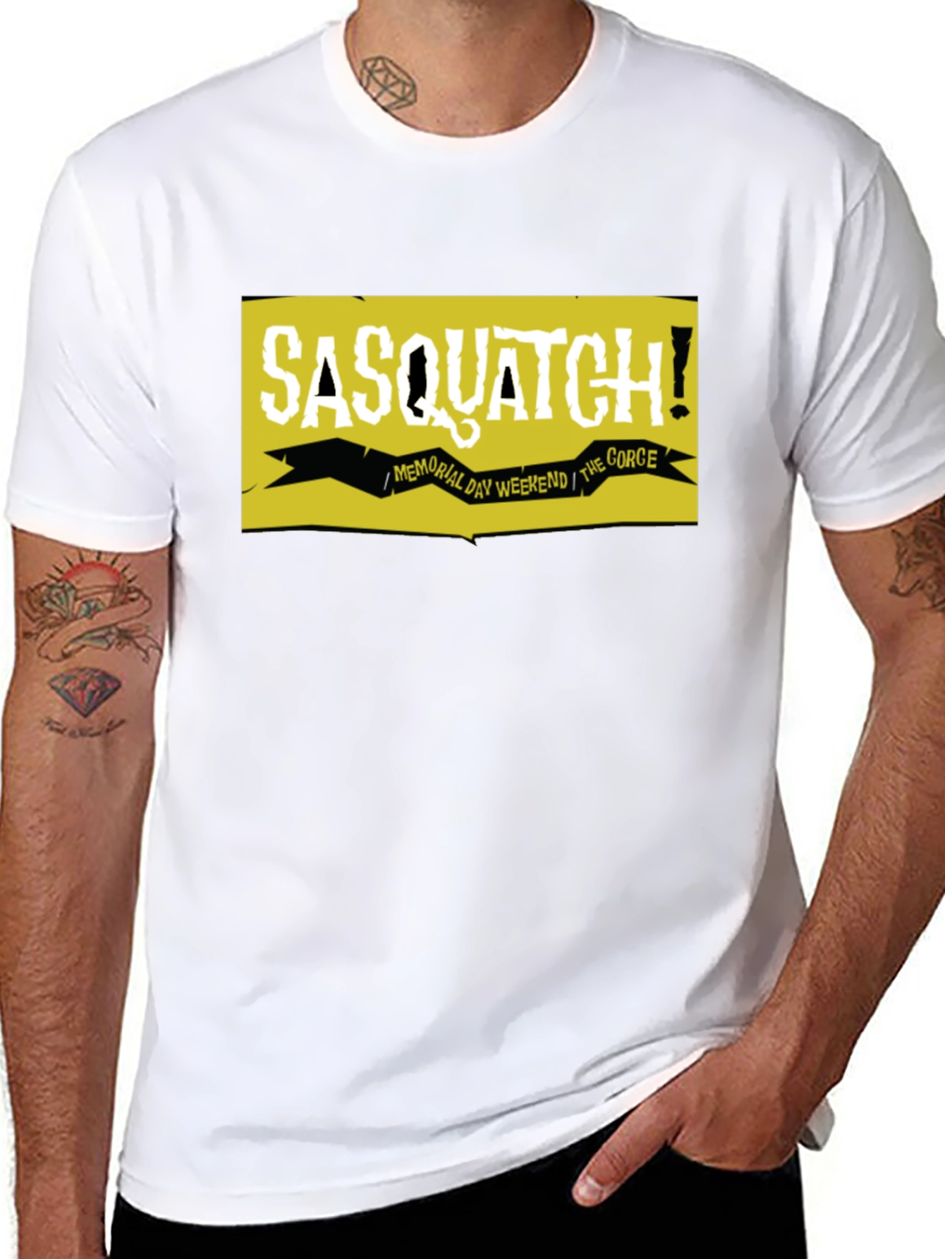 Black Sasquatch! Memorial Day Weekend Graphic Tee view 8