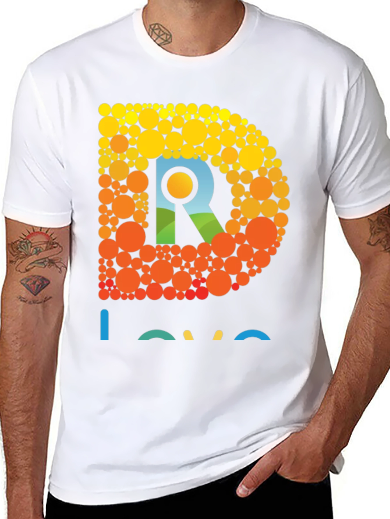 Black D Love Graphic T-Shirt - Stylish Comfort view 8